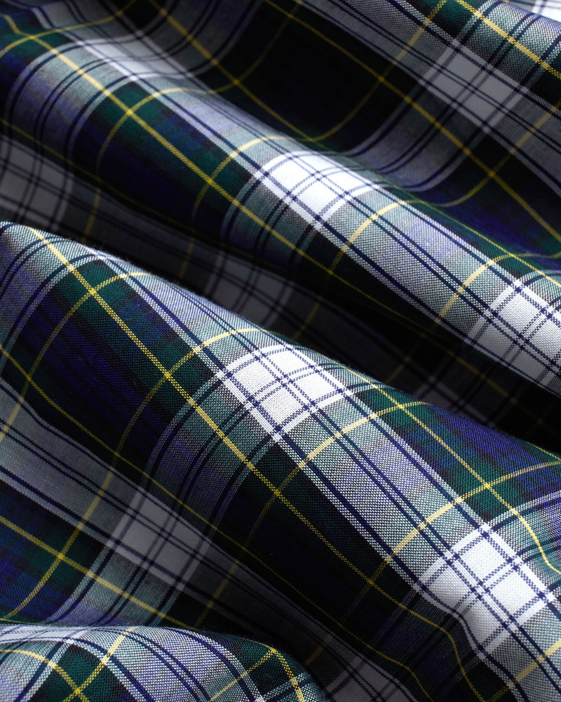 MADE-IN-USA THOMAS MASON DRESS GORDON TARTAN BROADCLOTH SPORT SHIRT - CLASSIC FIT 3