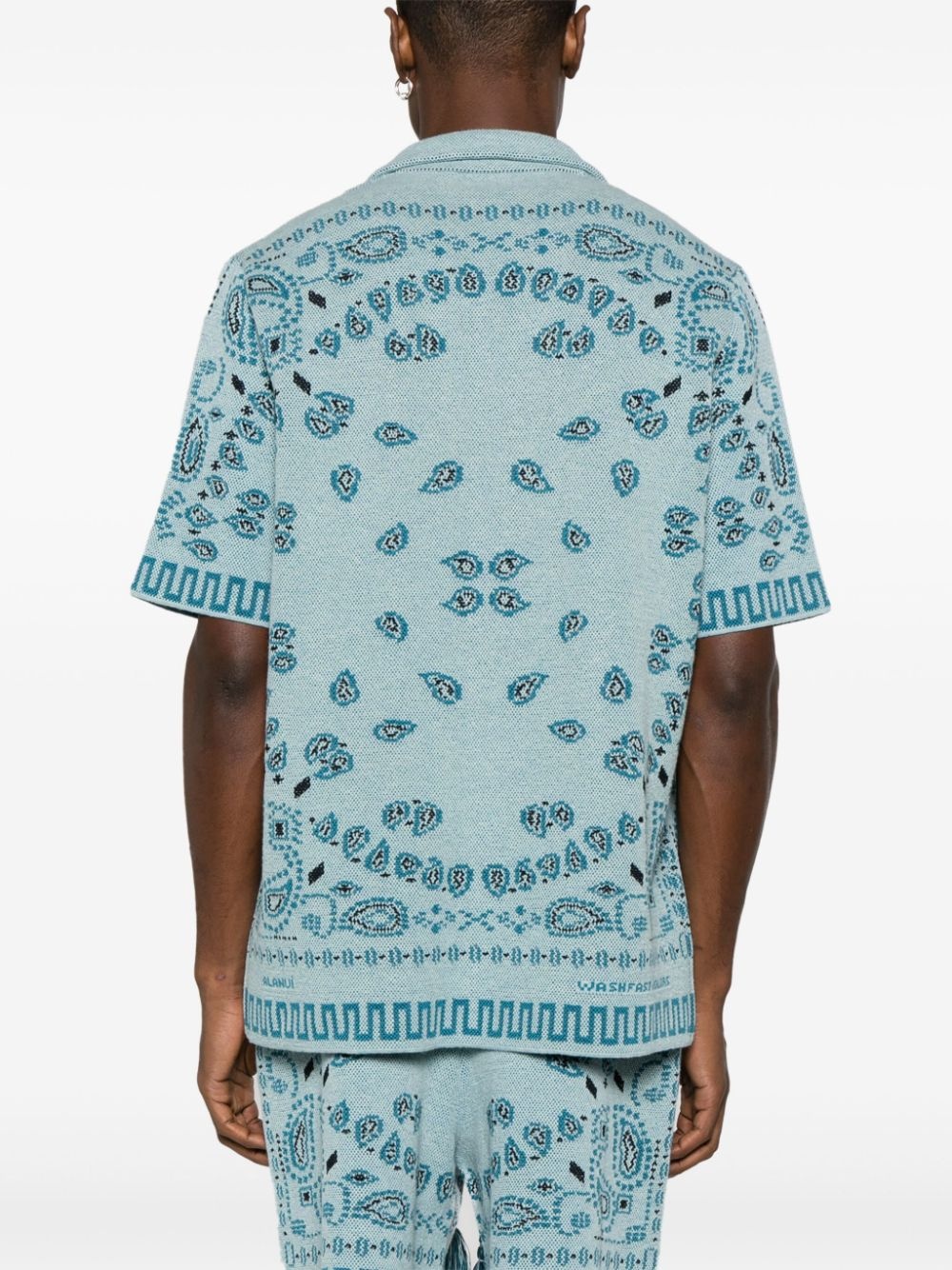 bandana-jacquard cotton-piquÃ© shirt - 4