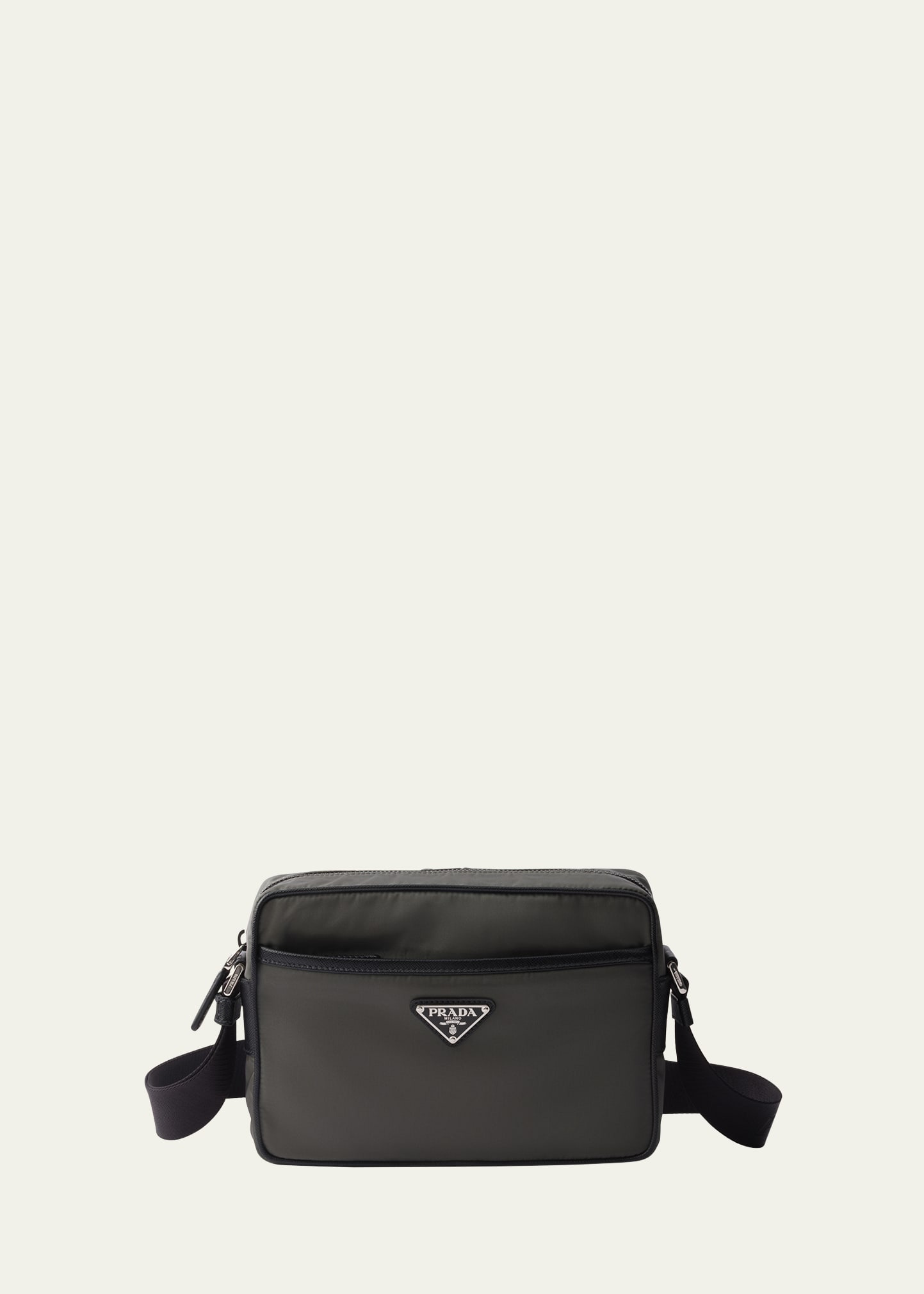 Men's Saffiano Nylon Crossbody Bag - 1