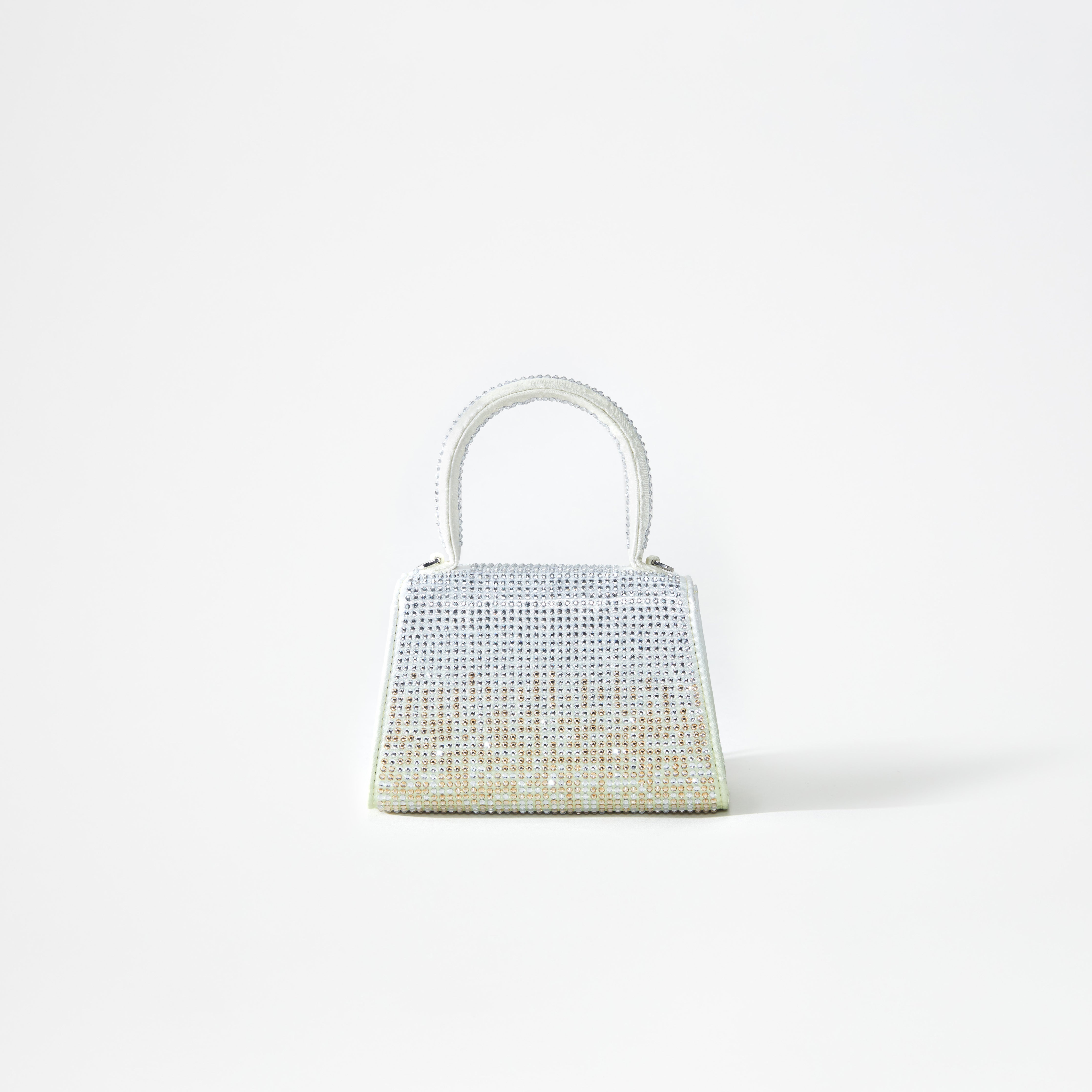 Green Ombre Rhinestone Bow Micro Bag - 3