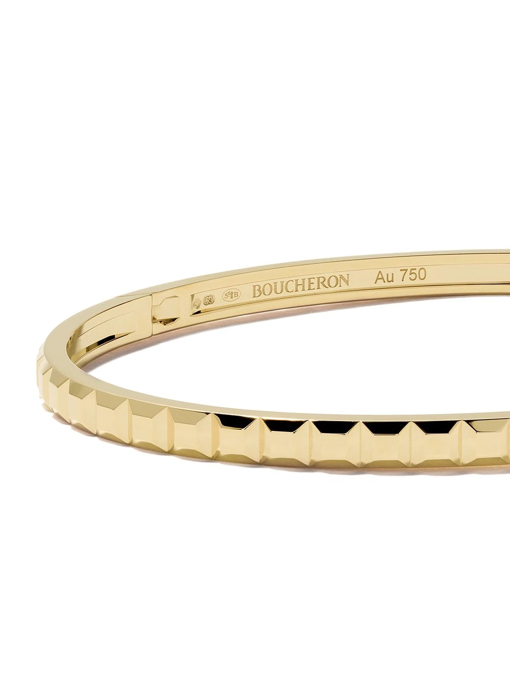 18kt rose  gold Quatre Grosgrain bangle - 3