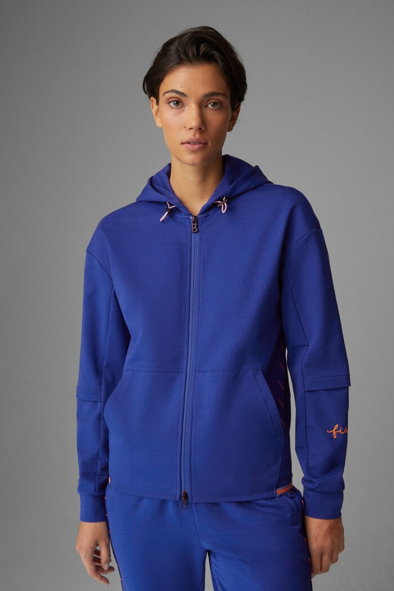 Enia Sweatshirt jacket in Royal blue 2