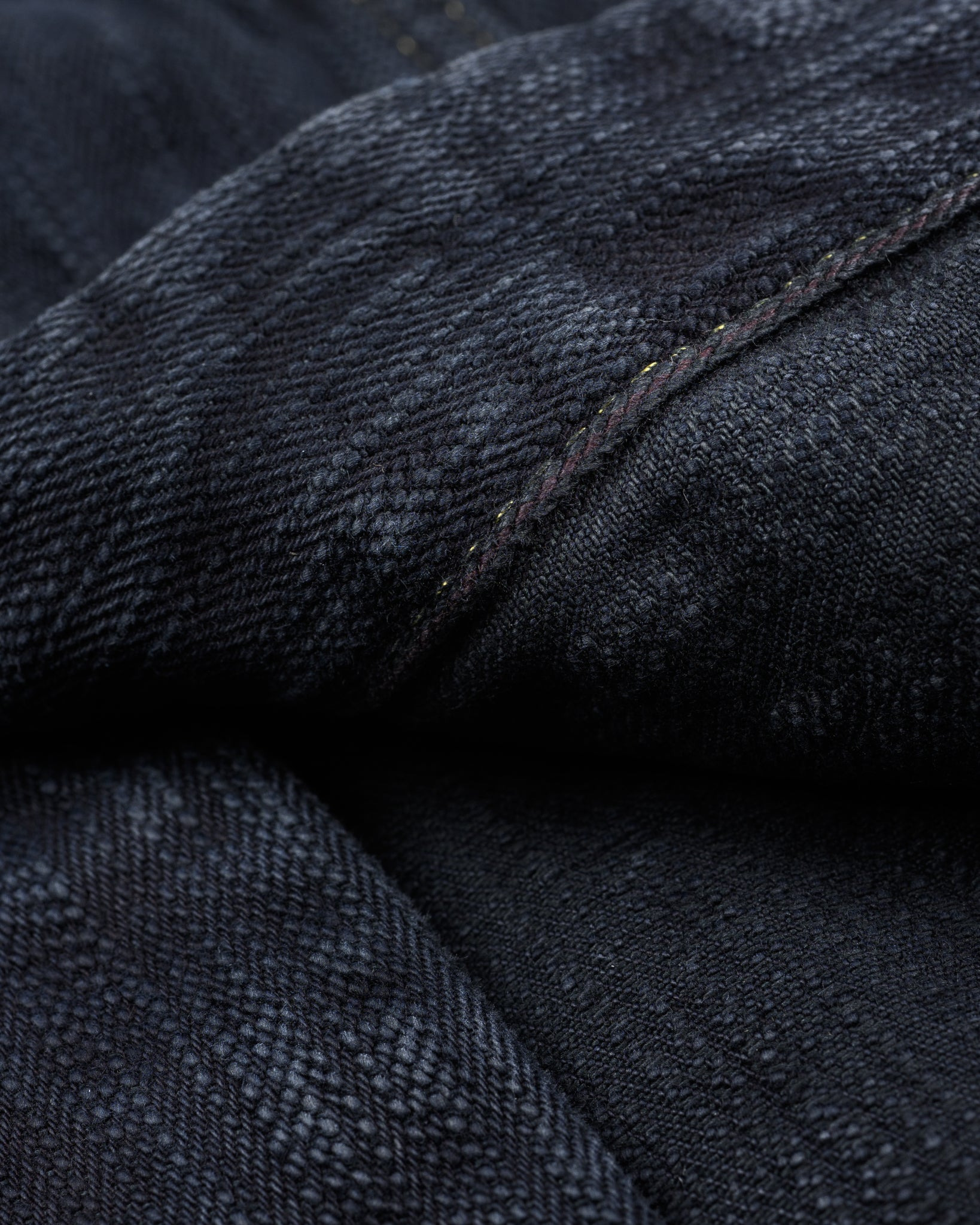 IH-526J-SLBod 16oz Slubby Selvedge Denim Type III Jacket - Indigo Overdyed Black - 16