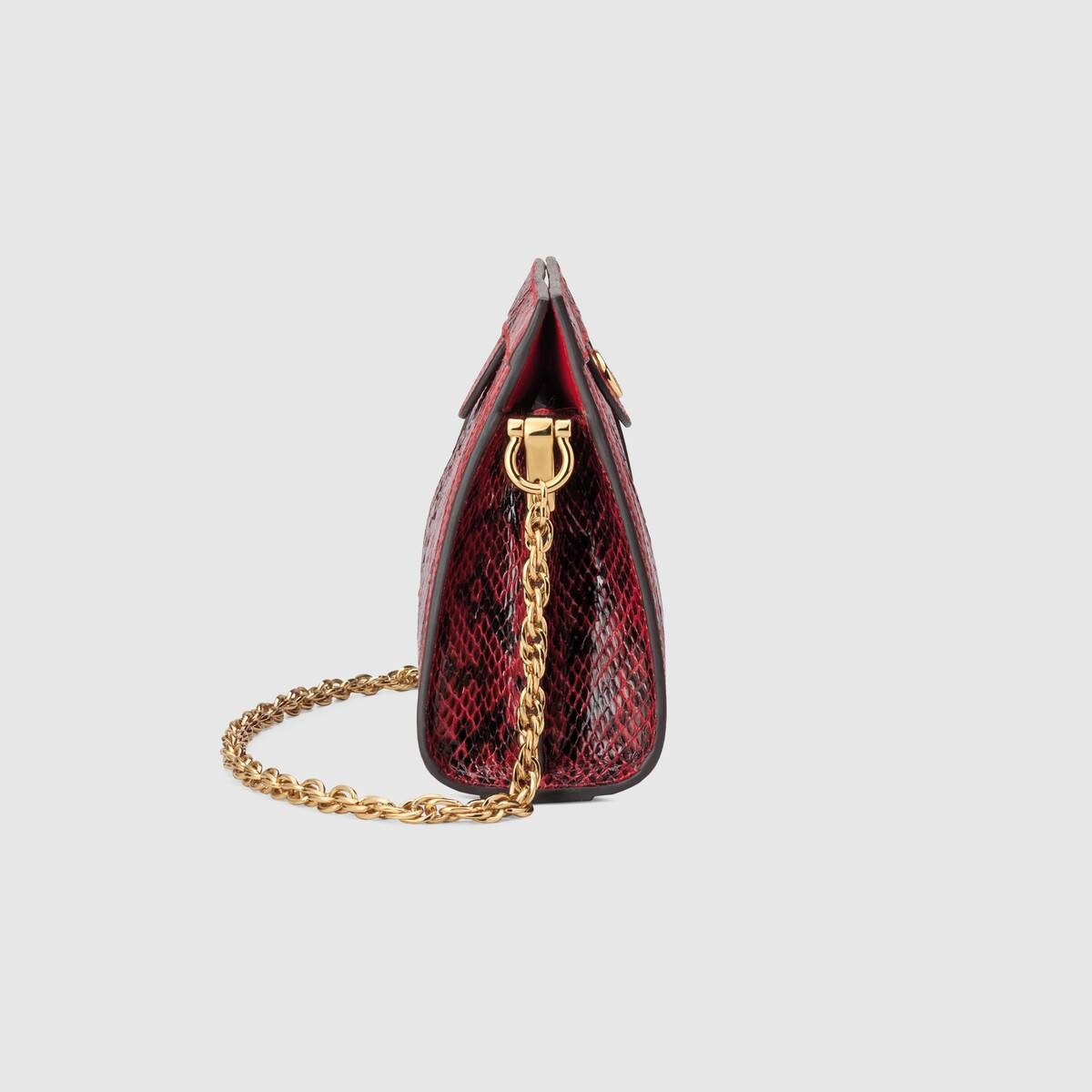 Ophidia small snakeskin shoulder bag - 4