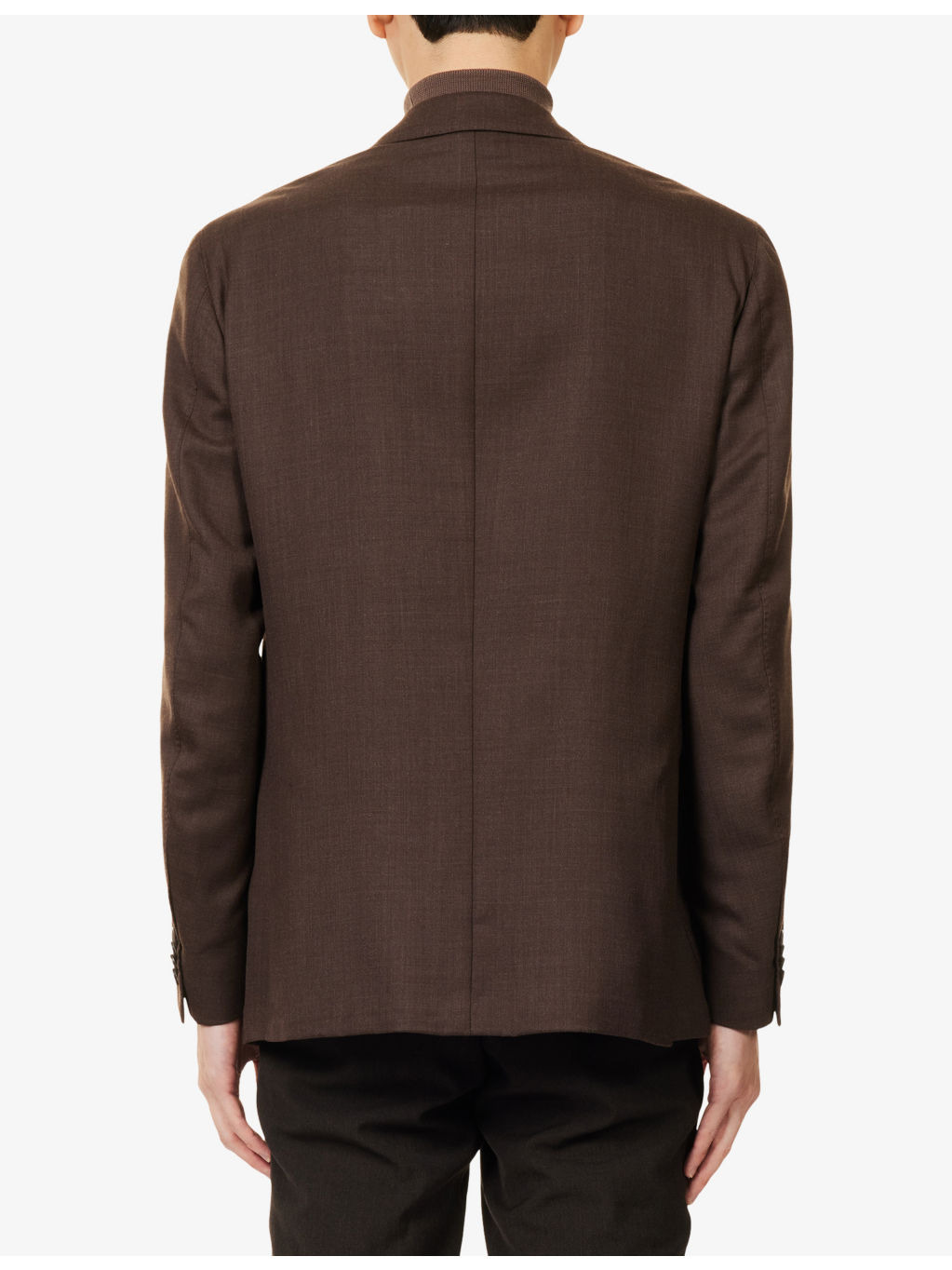 Whisper Single-Breasted Silk-Wool Blend Jacket - 4