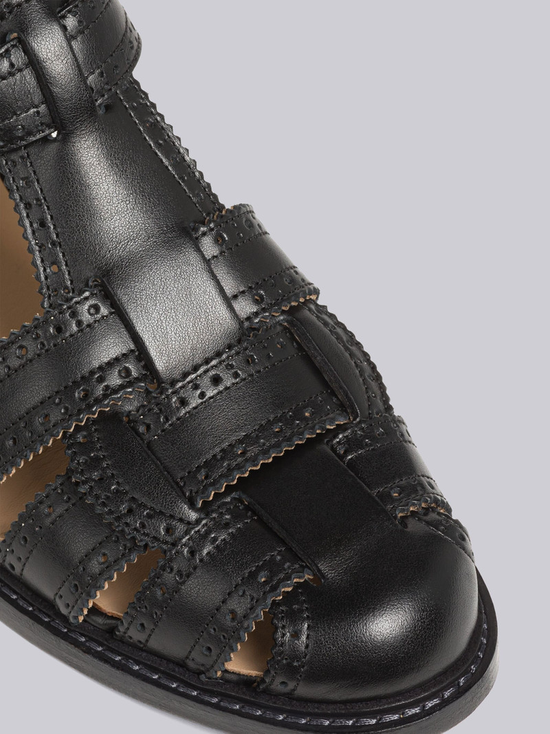 Thom Browne Vitello Calf Brogued Fisherman Sandal outlook