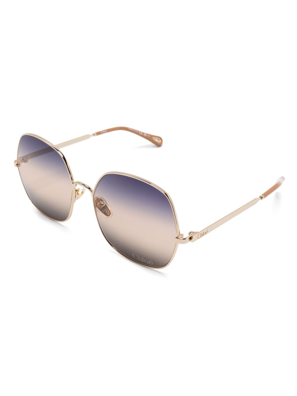 oversize-frame sunglasses - 2