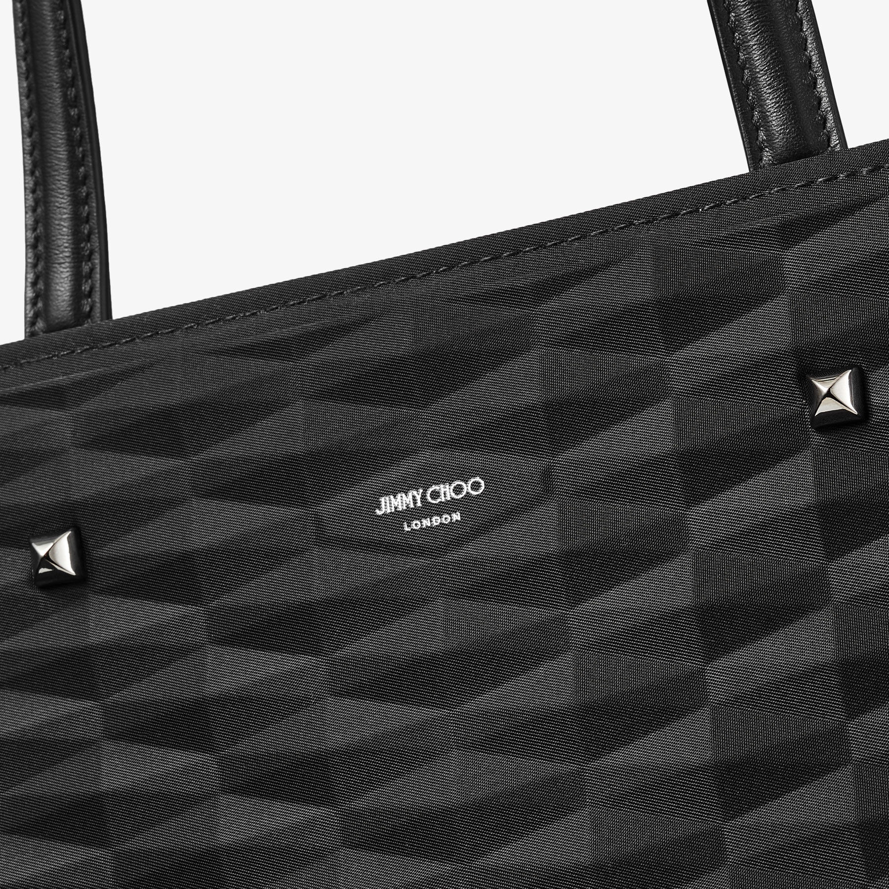 Diamond Tote/m
Black Diamond Embossed Nylon Tote Bag - 3