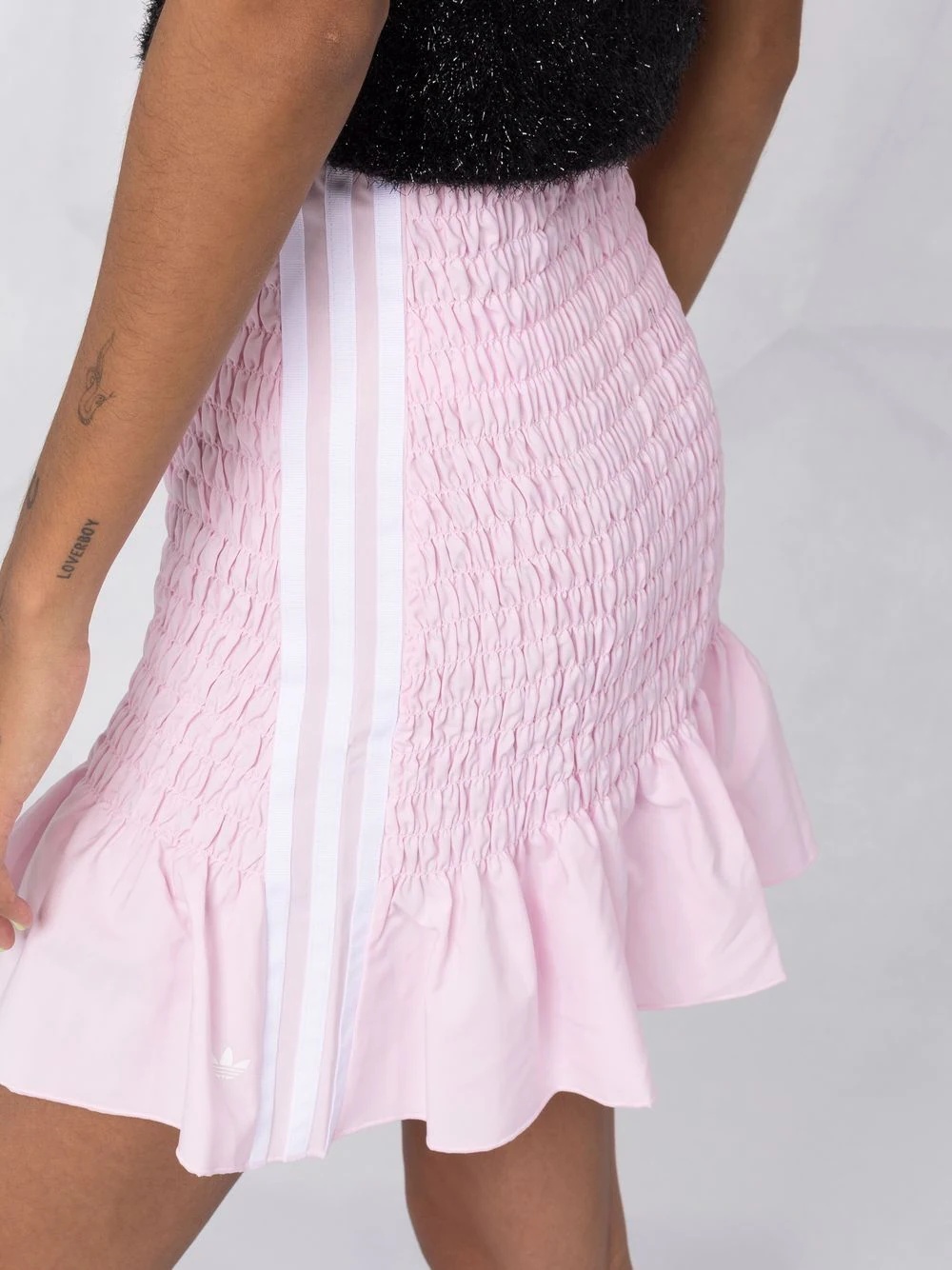 three-stripe ruched skirt - 3