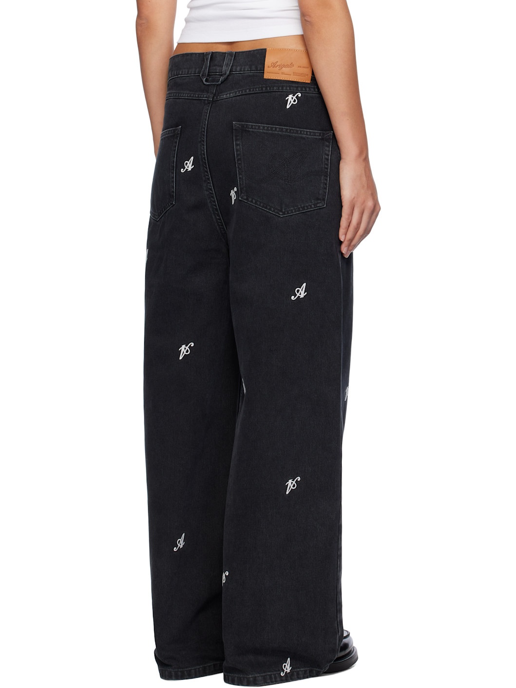 Black Clara Wide-Leg Jeans - 3