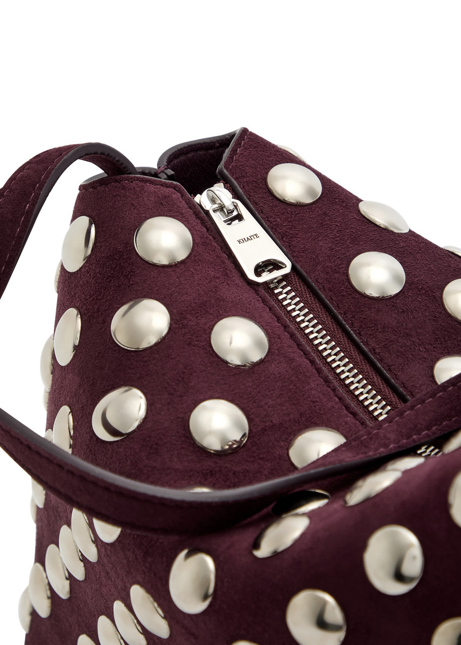 Khaite Lina Medium Studded Suede Cross-body bag - 3