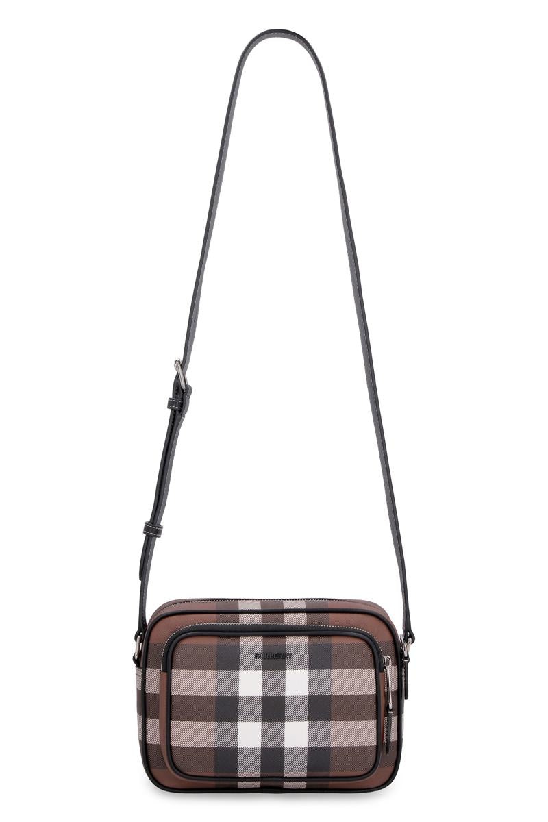 BURBERRY MESSENGER BAG WITH CHECK MOTIF - 5