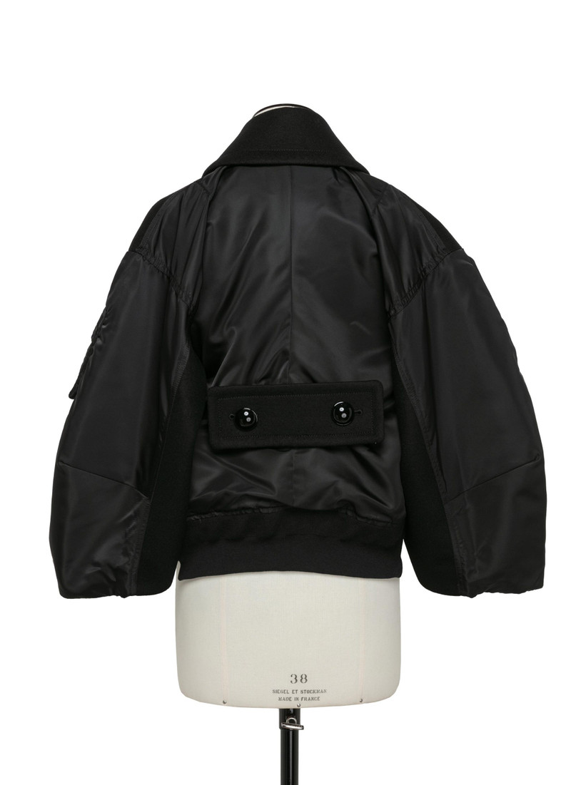 Wool Melton x Nylon Twill Jacket 3