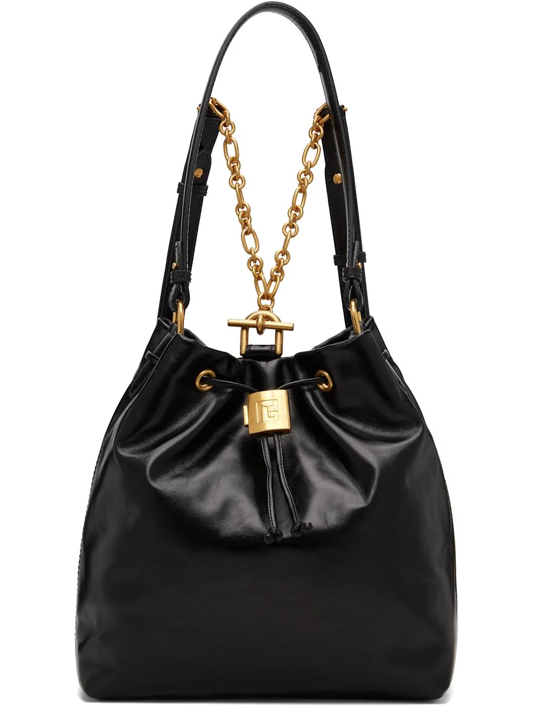 Black Pulse Calfskin Leather Backpack - 1