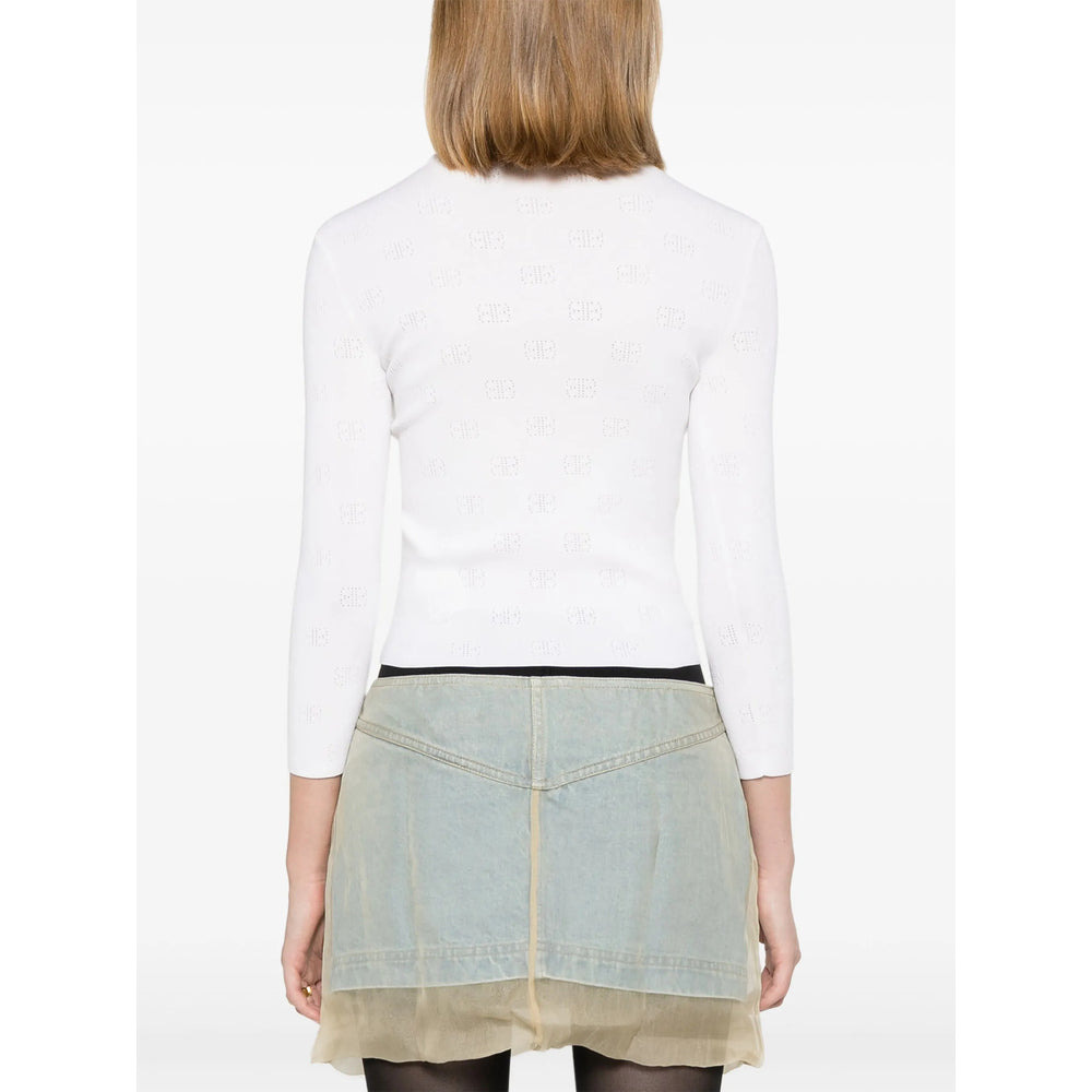 Balenciaga White Knitwear - Jumpers Women - 2