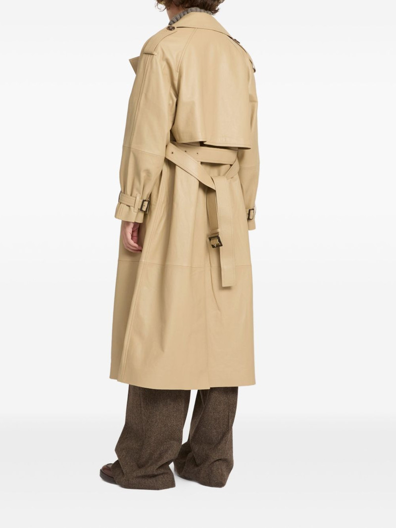 belted leather trench coat 4