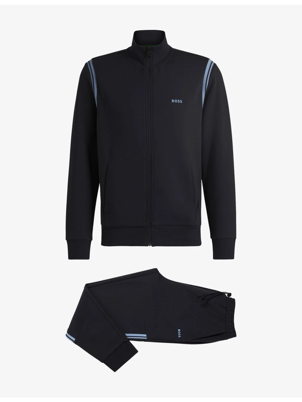 High-neck logo-print stretch-cotton sweatshirt - 1