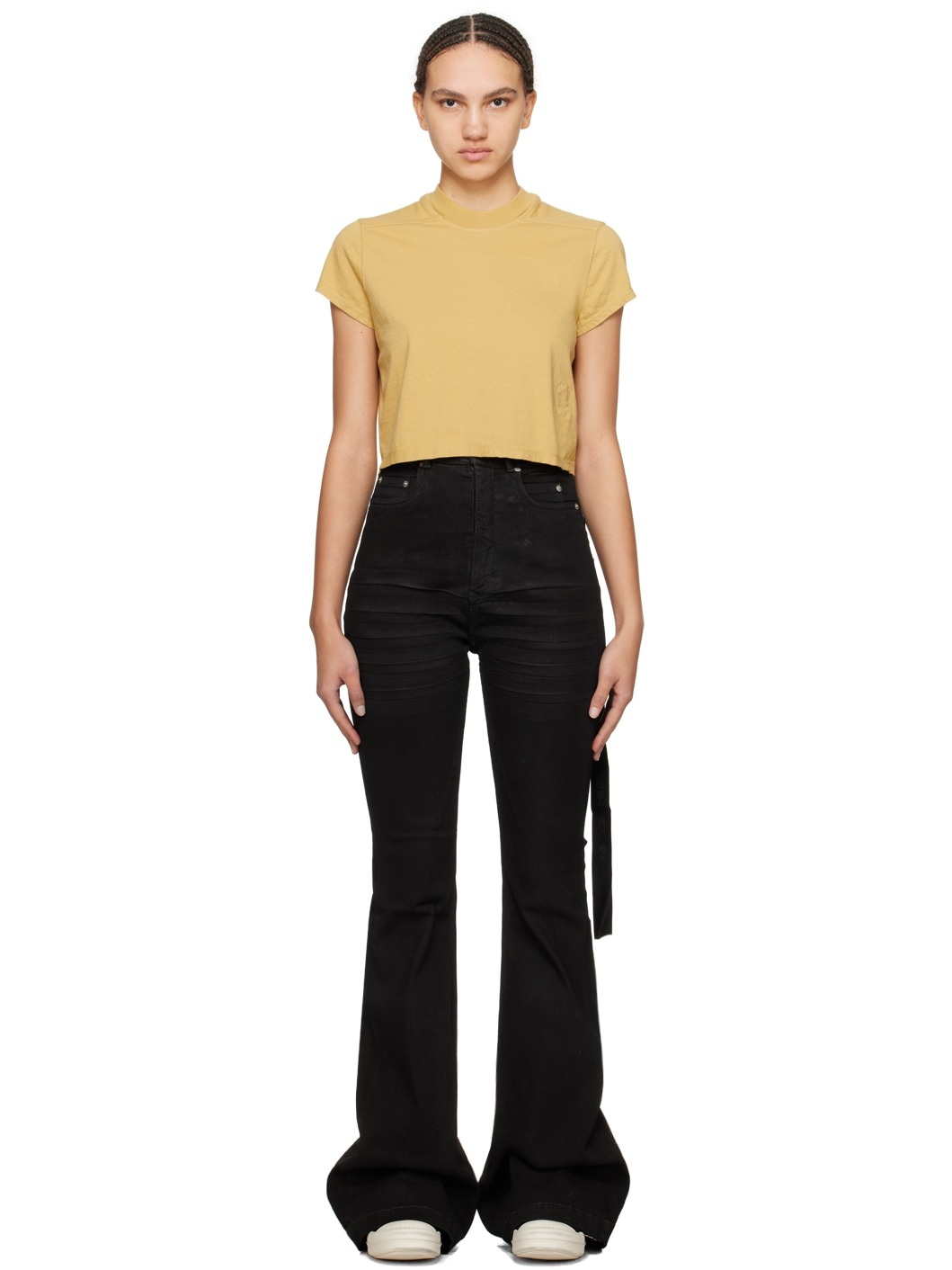 Yellow Cropped T-Shirt - 1