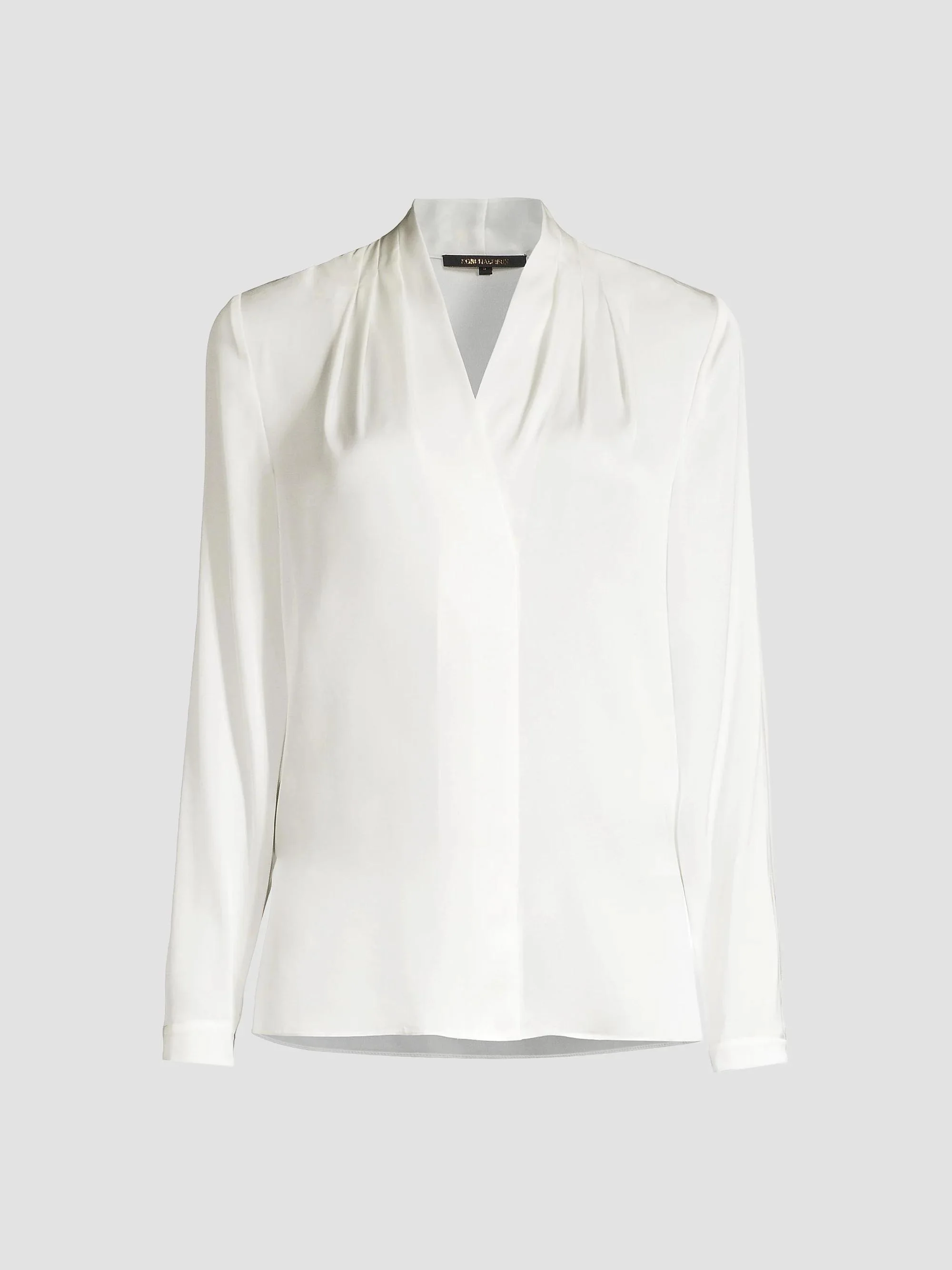 Women's Nellie Silk-Satin Blouse - Ivory - 1