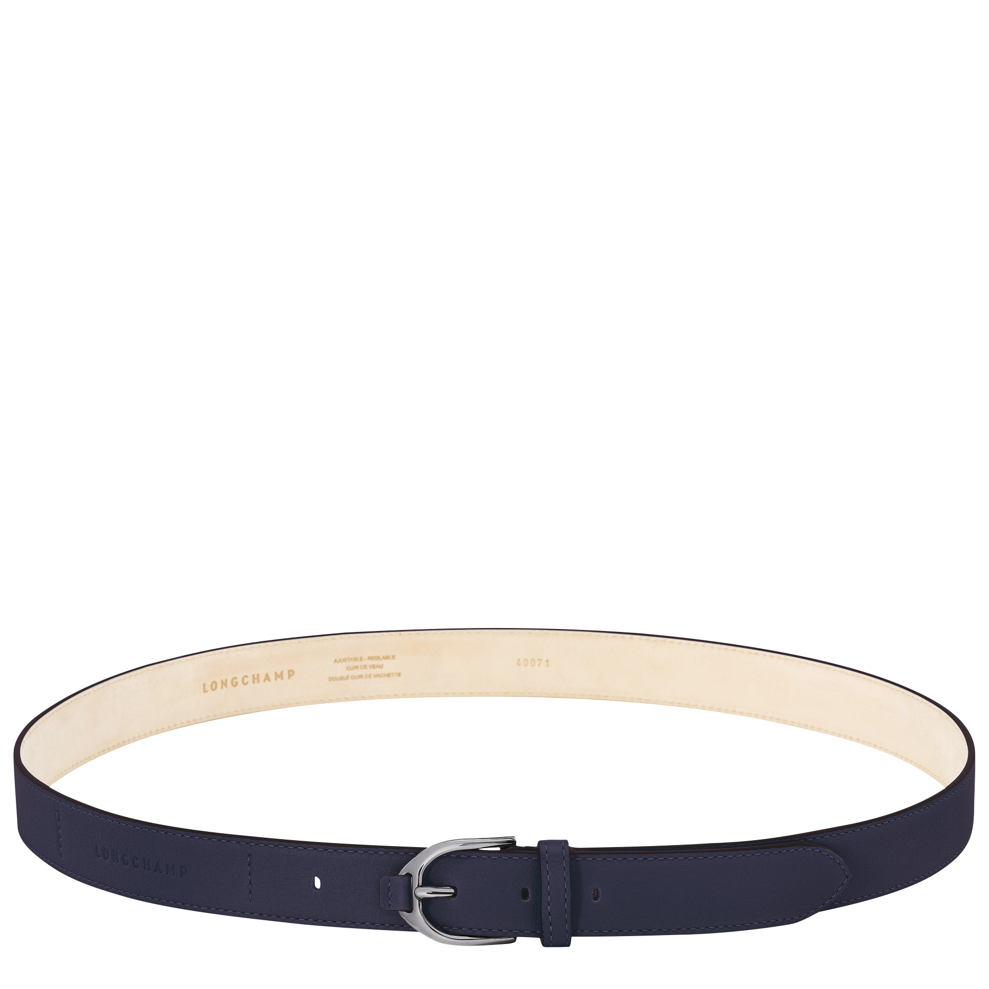 Longchamp 3D Ladies' belt Bilberry - Leather - 1
