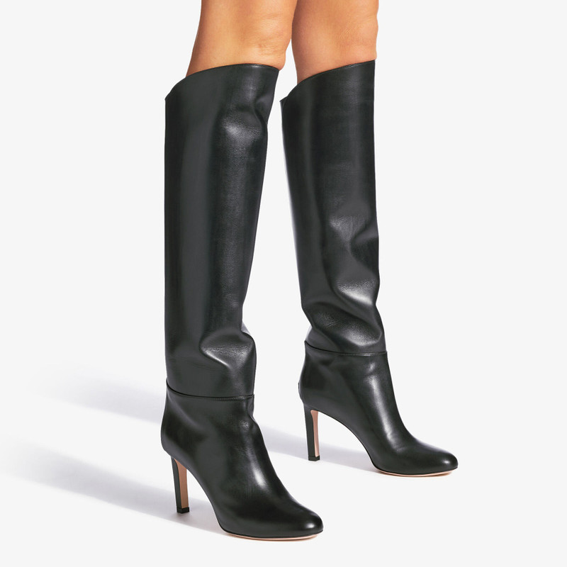 JIMMY CHOO Karter 85
Black Calf Leather Knee-High Boots outlook