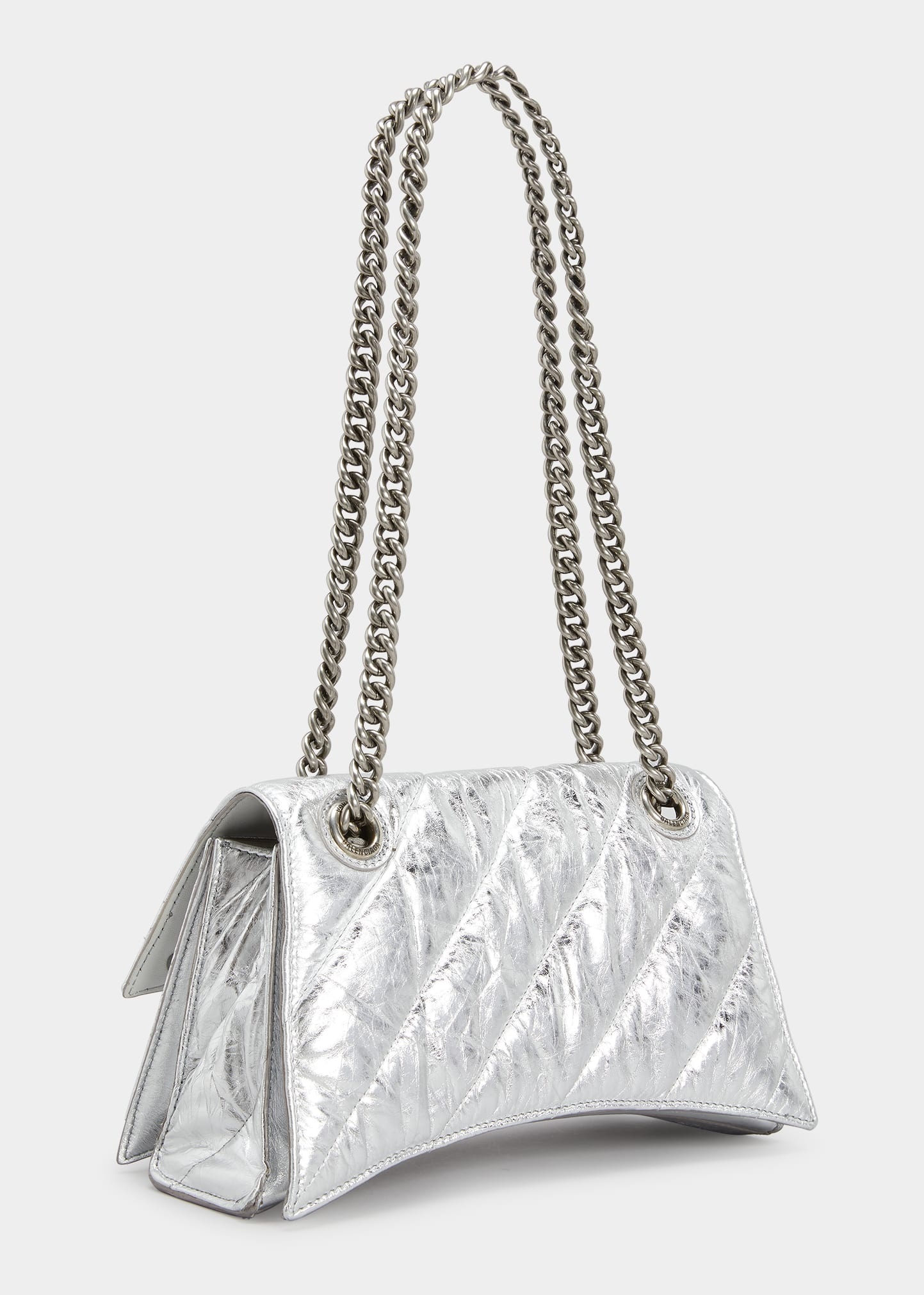 Crush Small Quilted Metallic Chain Shoulder Bag - 2