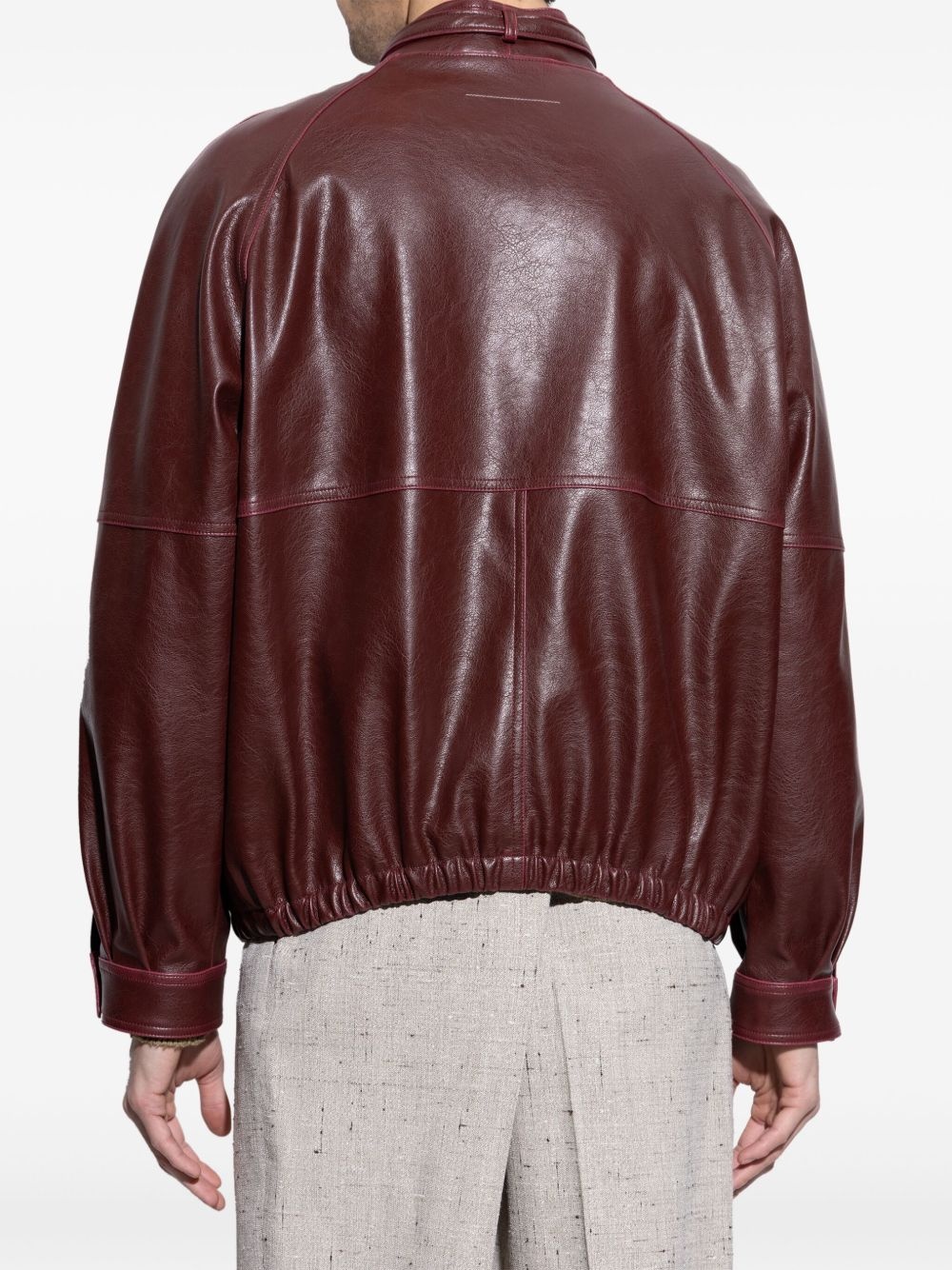 faux-leather jacket - 4