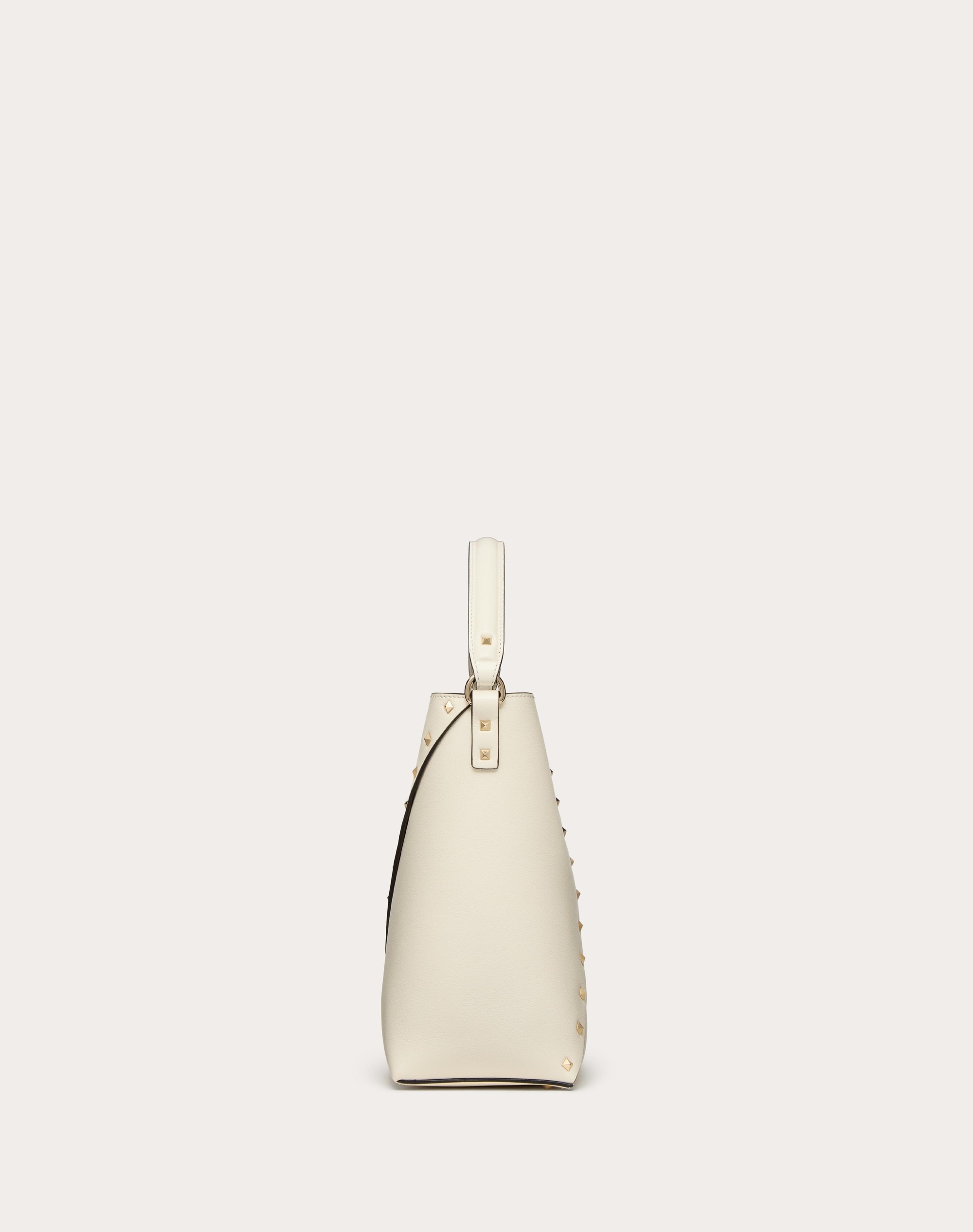 VALENTINO GARAVANI VALENTINO GARAVANI ROCKSTUD WISPY CALFSKIN BUCKET BAG - 4