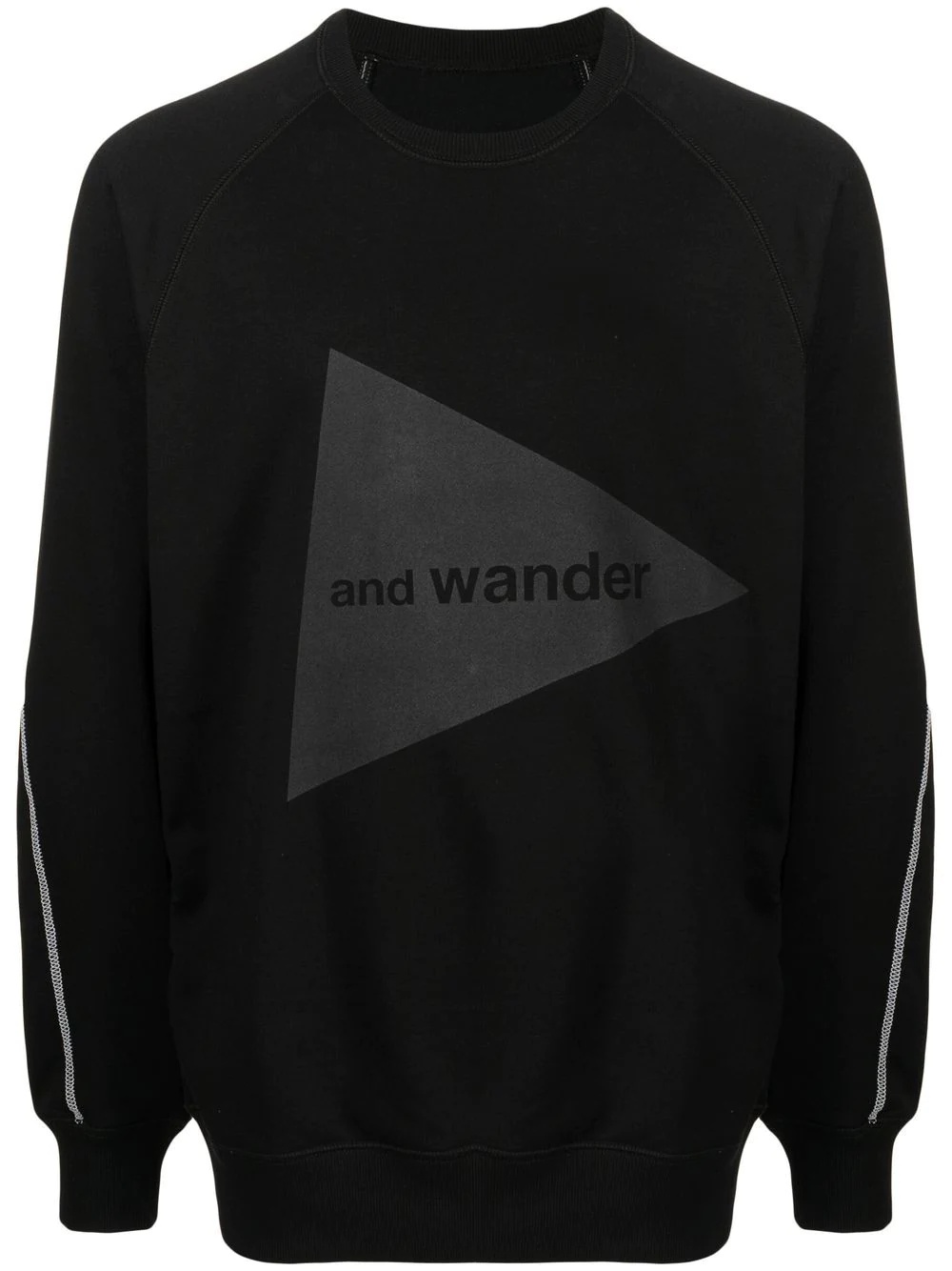 logo-print cotton sweatshirt - 1