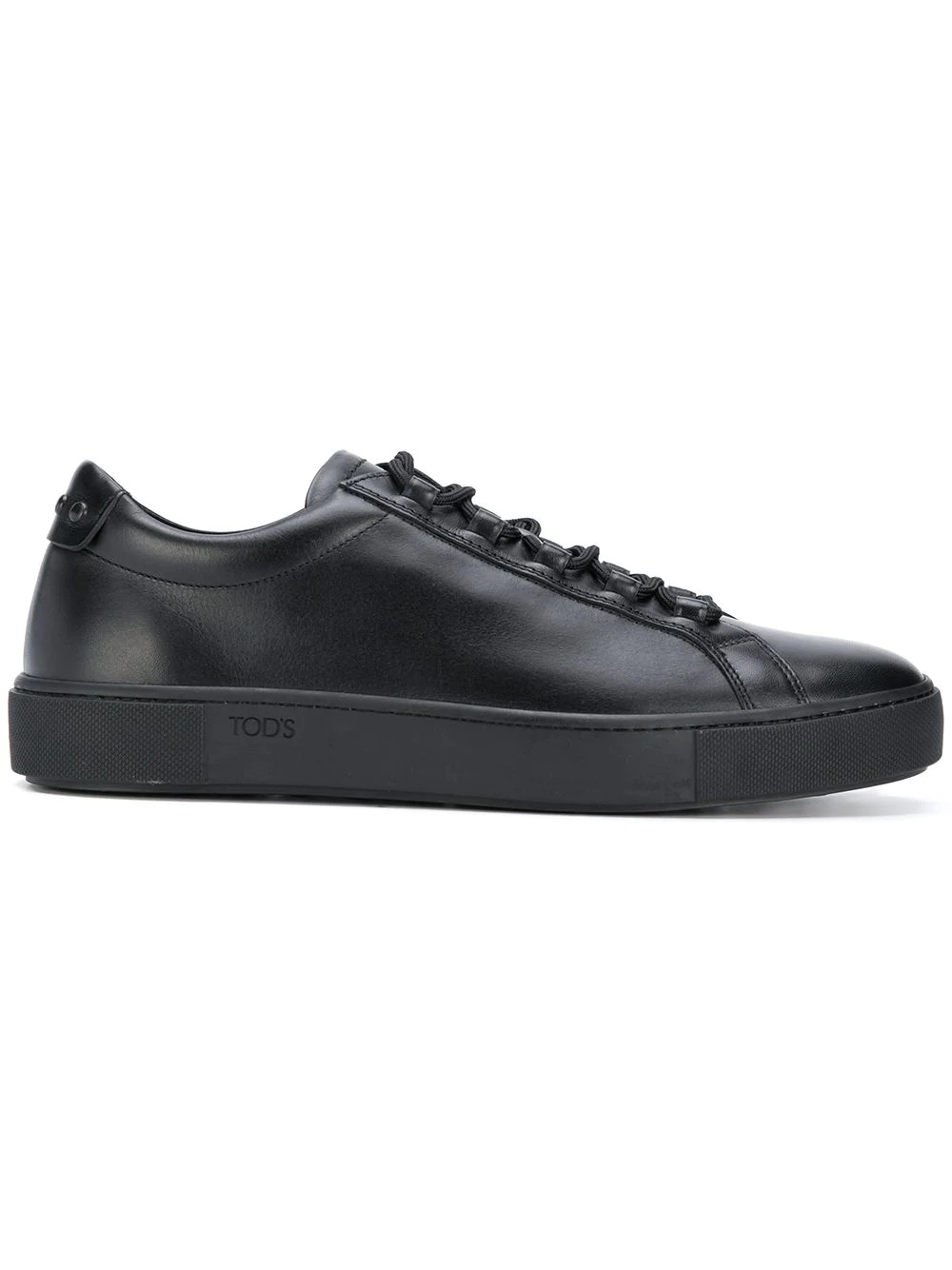 branded side lace-up sneakers - 1