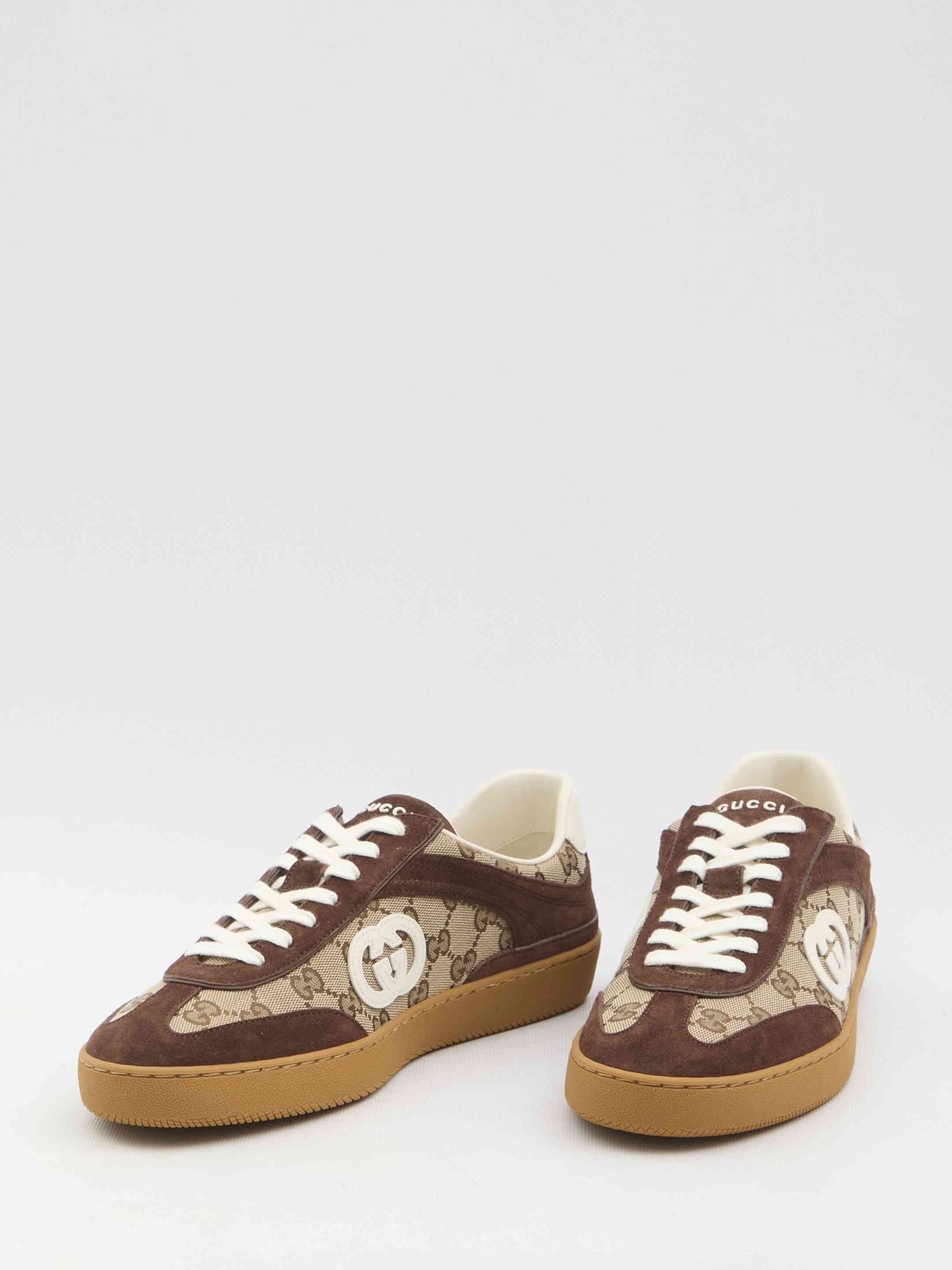 Gucci Men Sneakers With Incrocio Gg - 5