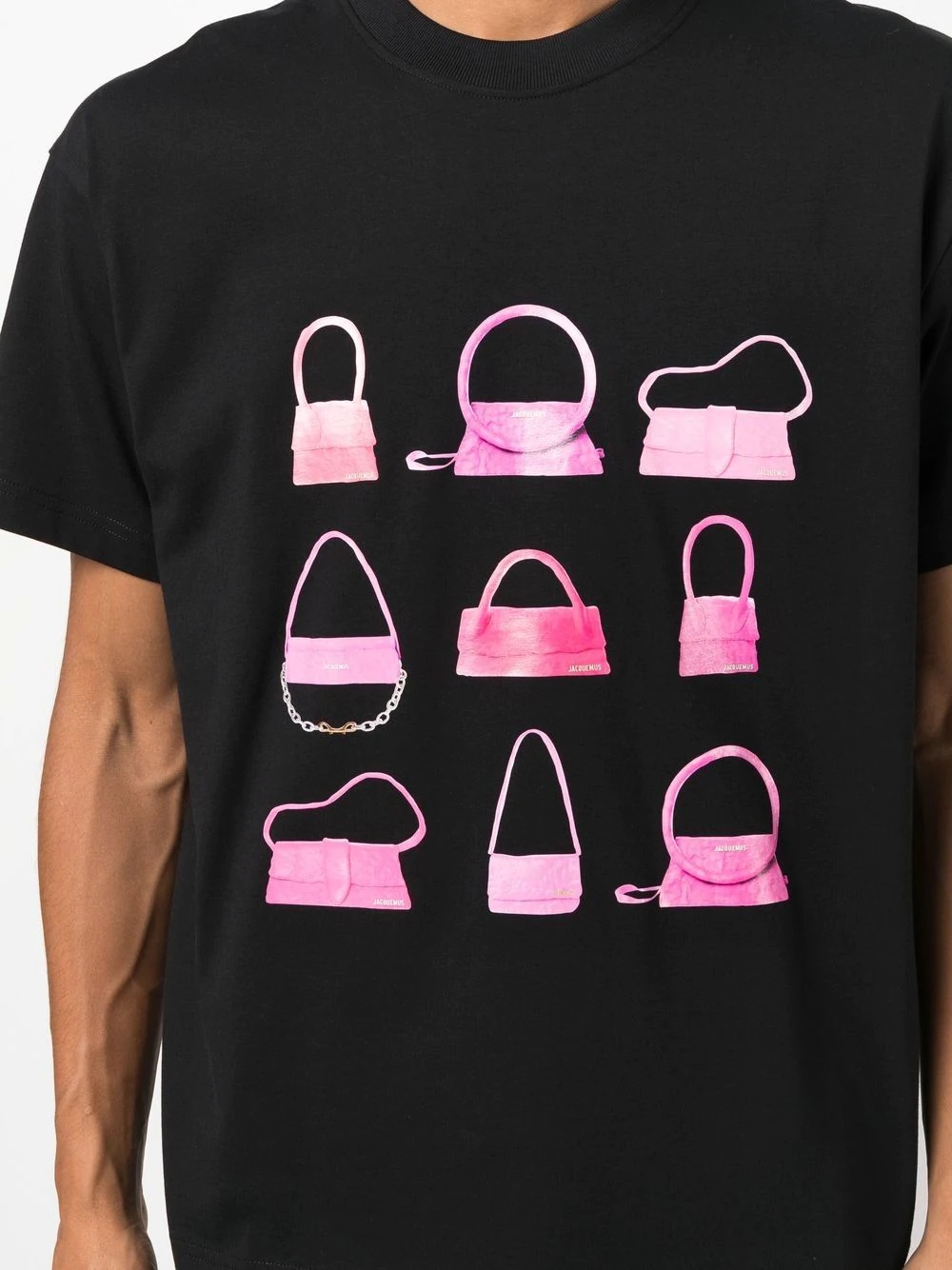 handbag-print T-shirt - 5