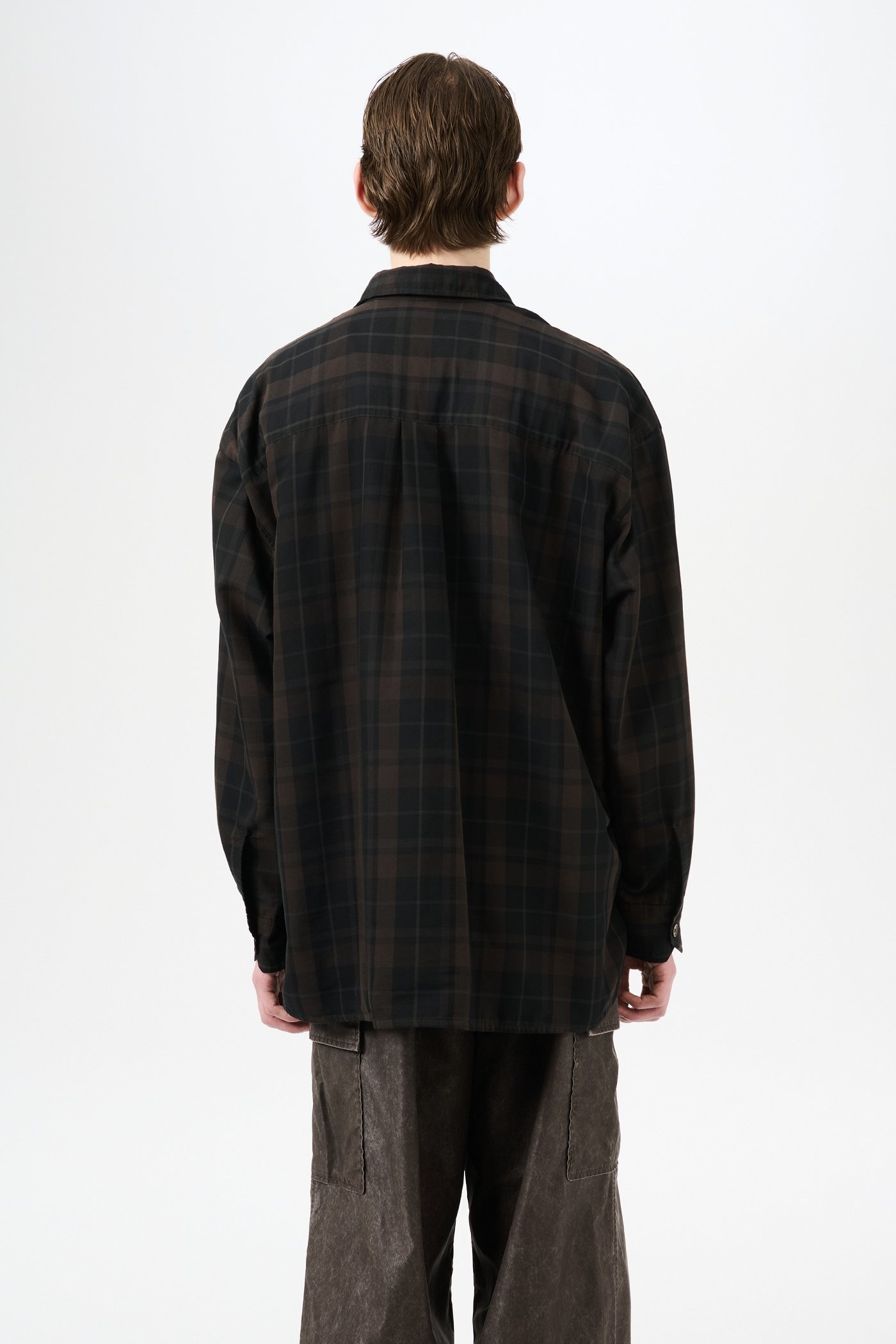 Our Legacy Borrowed Shirt Black Sheer Shadow Check Our Legacy Borrowed Shirt Black Sheer Shadow Check