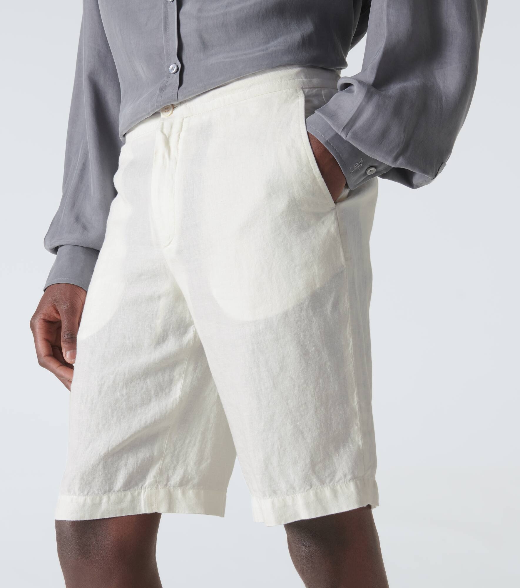 Linen Bermuda shorts - 5
