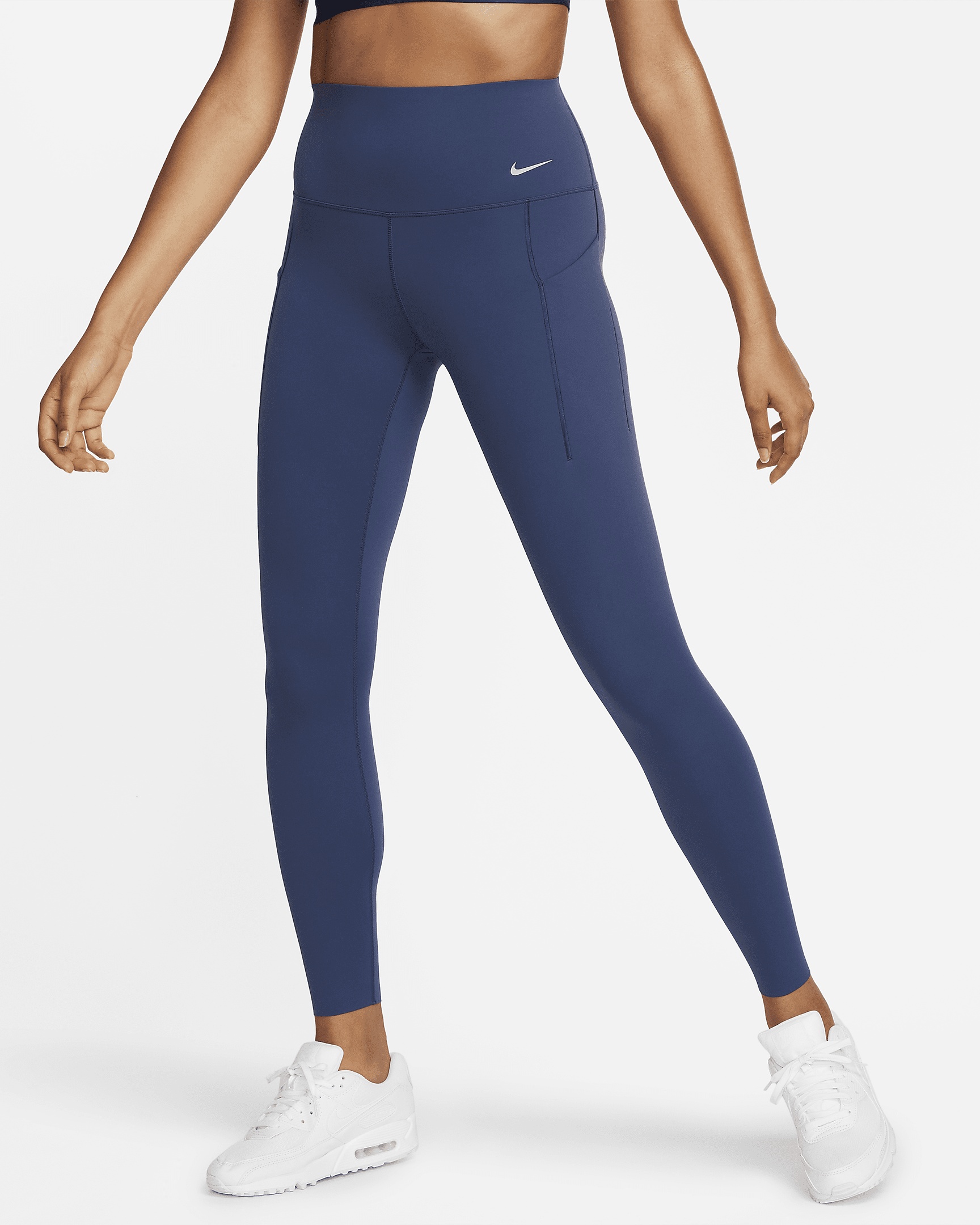 Nike Women's Universa Medium-Support High-Waisted Full-Length Leggings with Pockets - 3