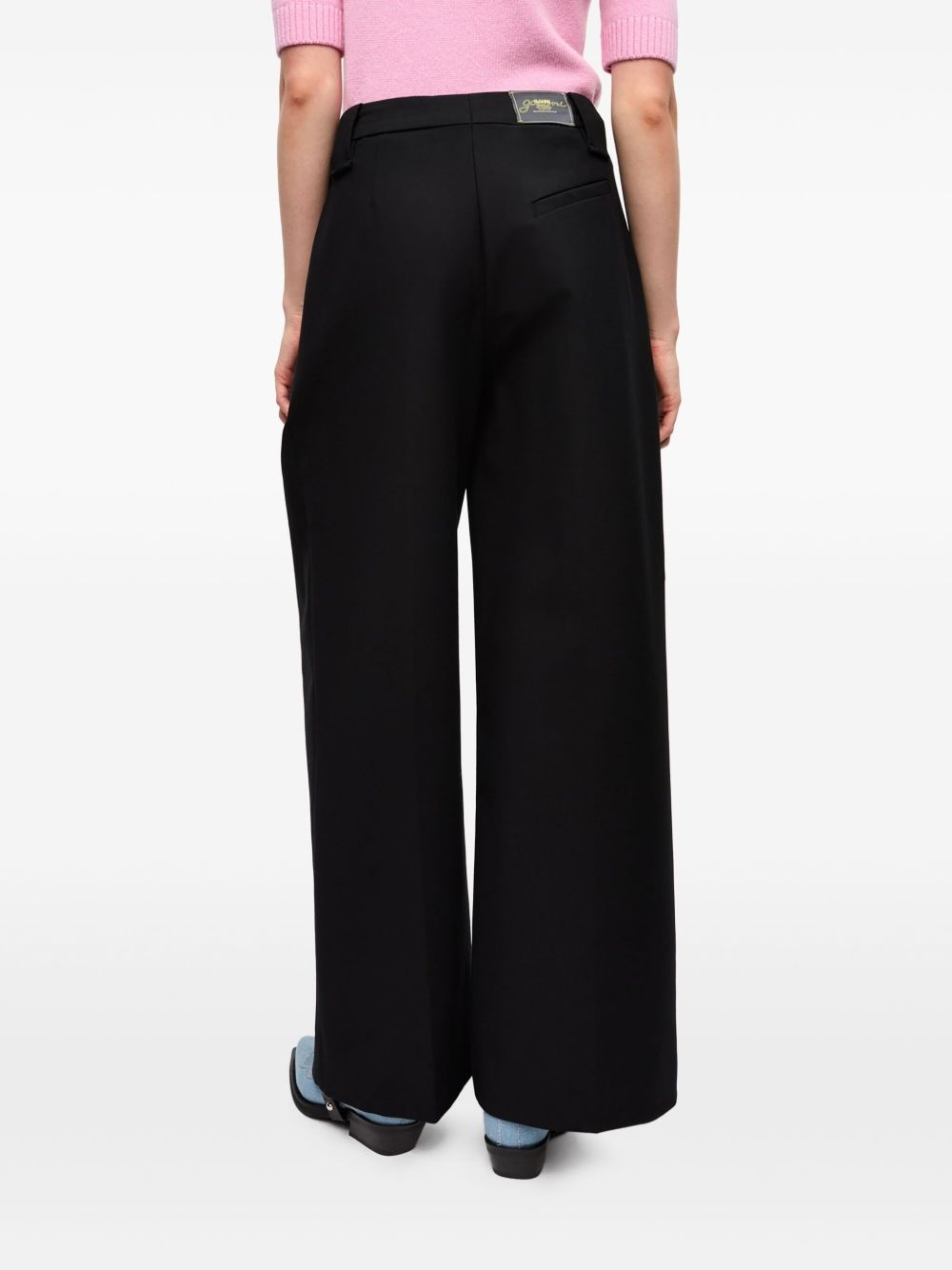 pleat-detail trousers - 4