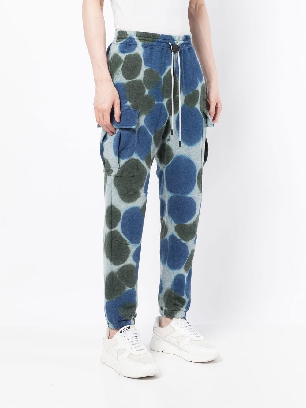 tie-dye cotton track pants - 3