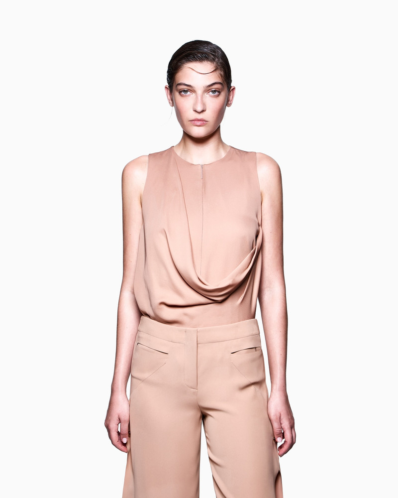 GIORGIO ARMANI TOP IN SILK DOUBLE GEORGETTE outlook