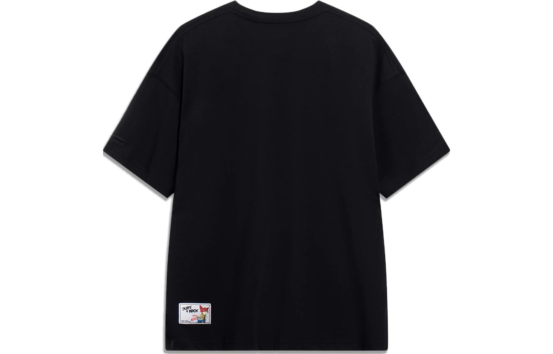 Li-Ning x Disney Zootopia Graphic T-shirt 'Black' AHST271-1 - 2