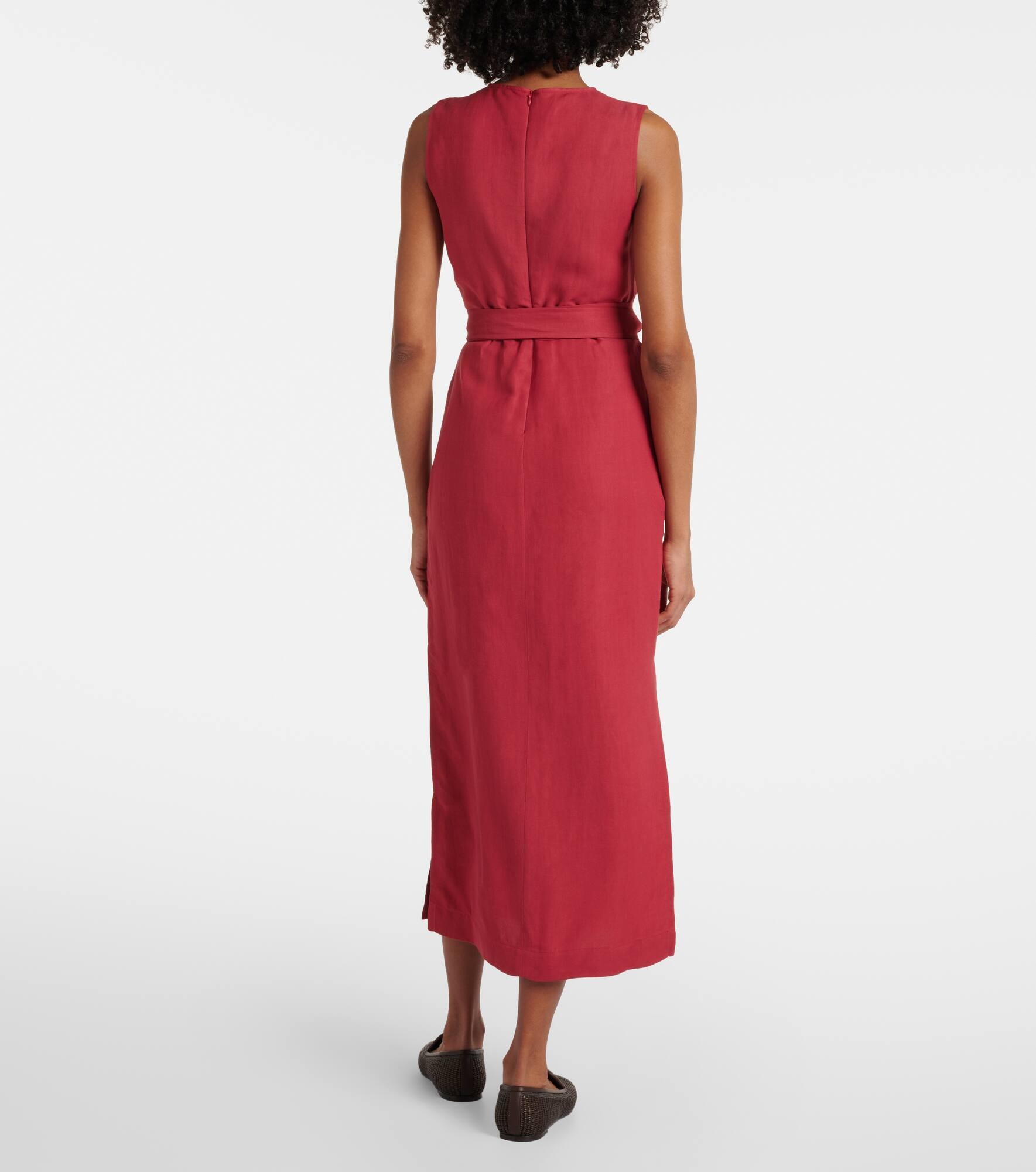 Gathered midi dress - 3