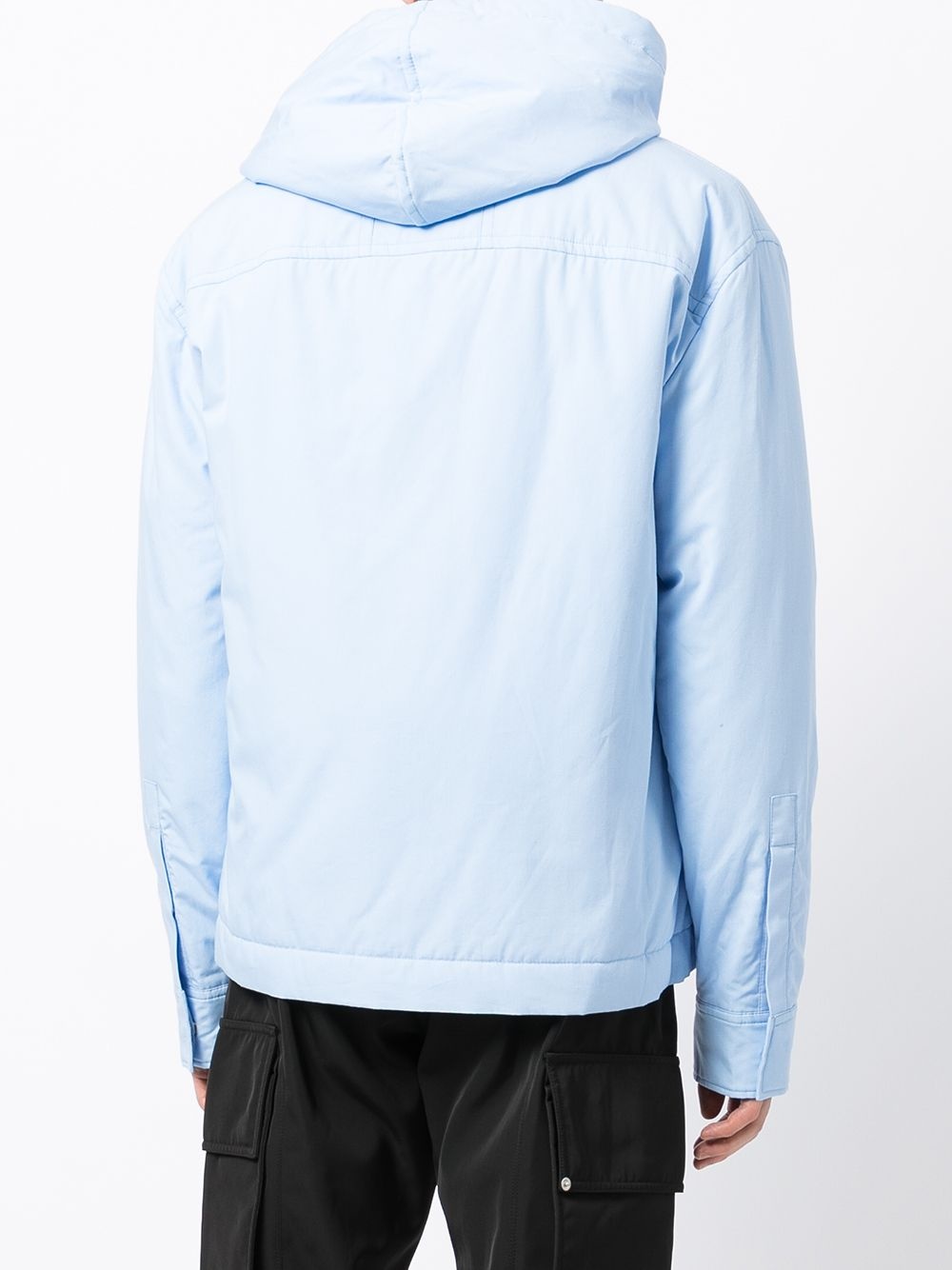 drawstring long-sleeved hoodie - 4