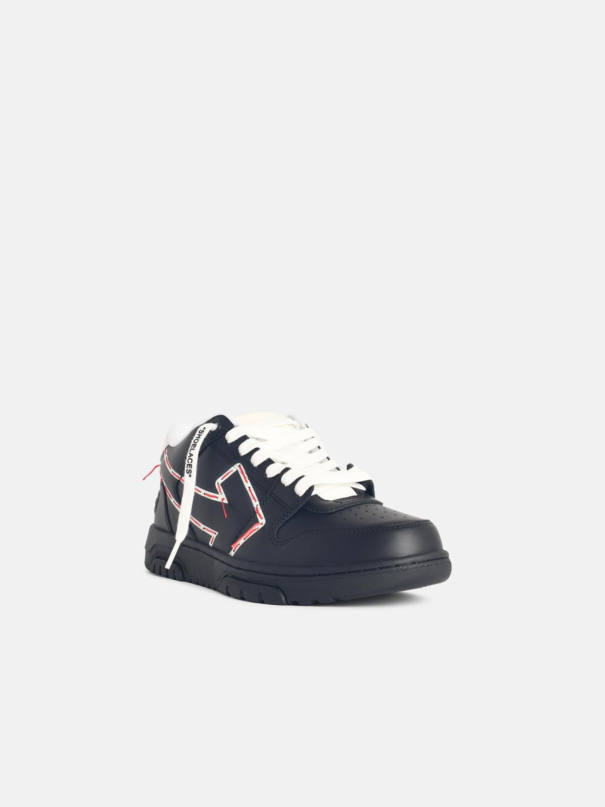 BLACK 'OOO PRINTED&STITCHED ARROW' SNEAKERS - 2