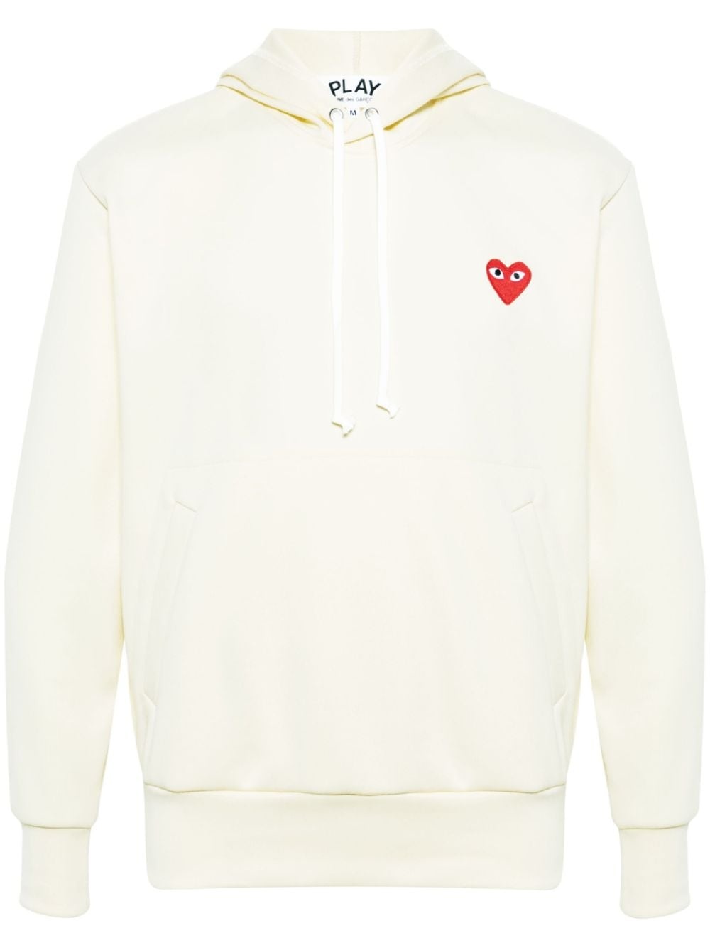 heart-motif drawstring hoodie - 1