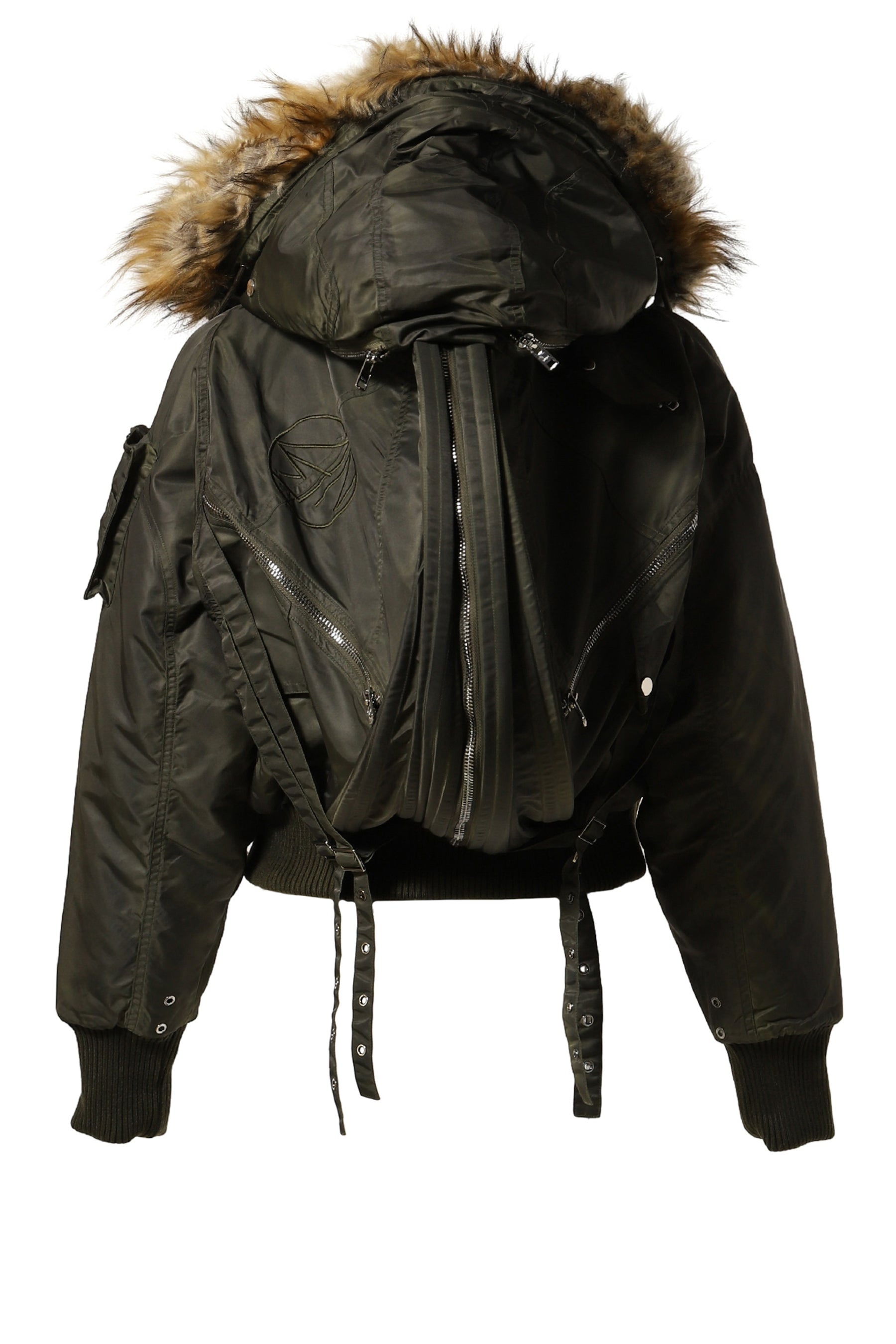 NO/FAITH STUDIOS】HOOD BOMBER JACKET NO/FAITH STUDIOS NYLON HOOD