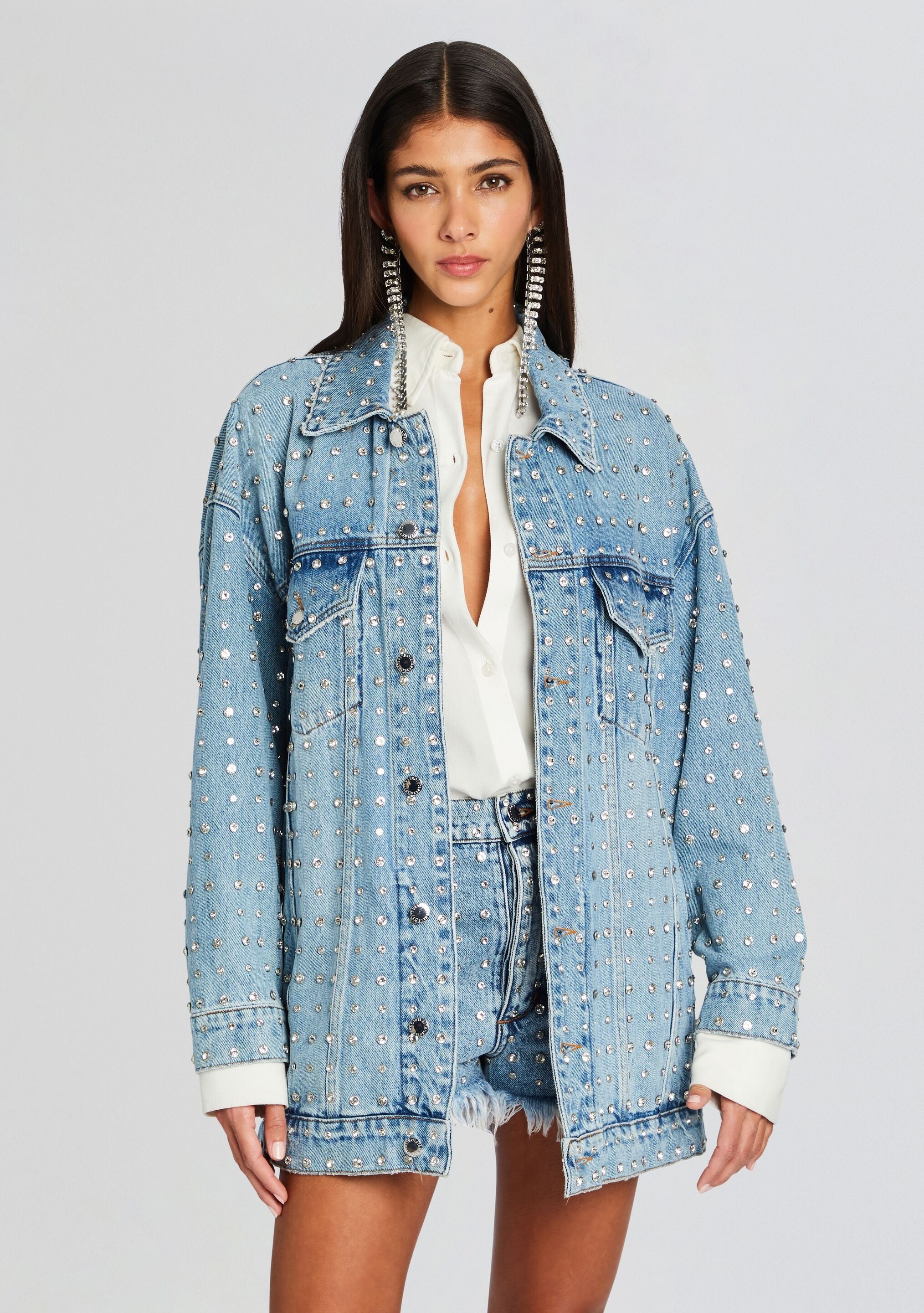 ACE EMBELLISHED DENIM JACKET - 1