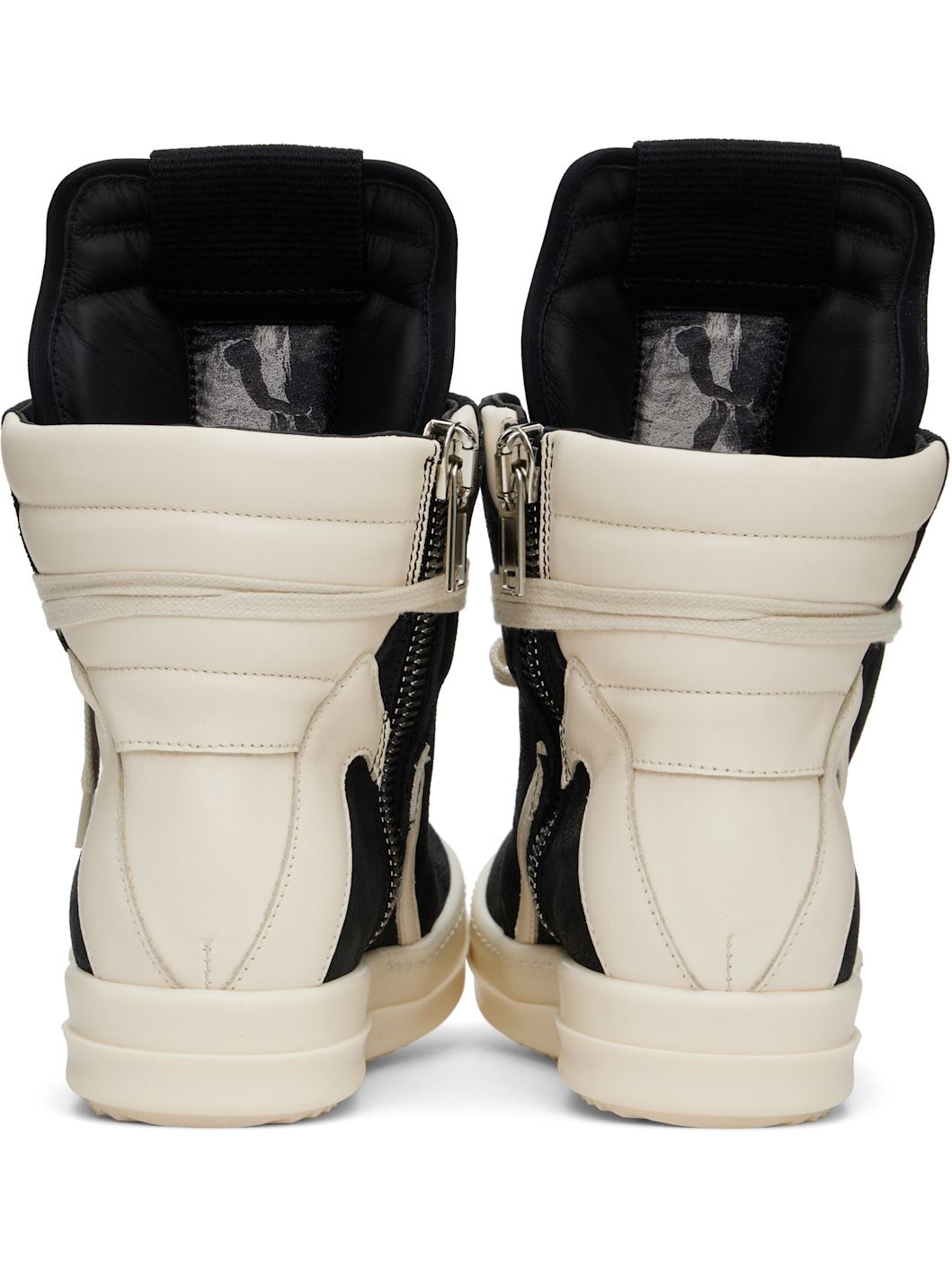 Black & Off-White Hollywood Geobasket Sneakers - 2