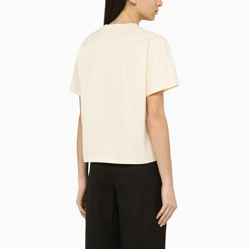 Ivory crew-neck t-shirt 3
