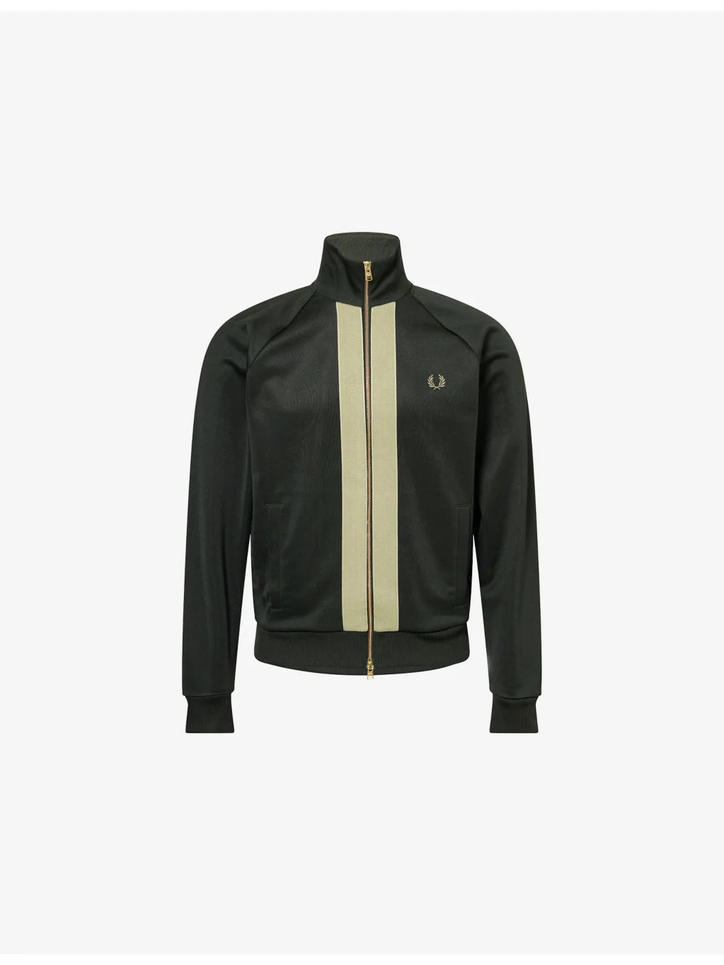 Chenille Tape Raglan-Sleeves Woven Track Jacket - 1