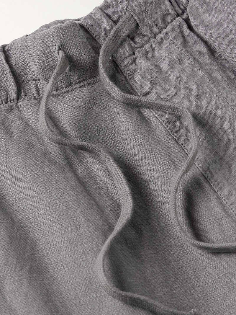 Joggy Straight-Leg Linen Drawstring Trousers 6