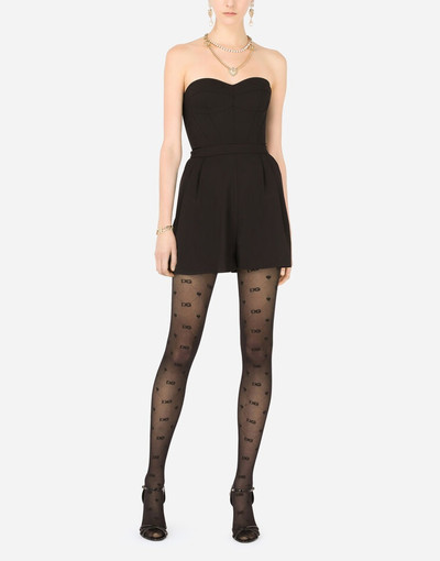 Dolce & Gabbana Tights with all-over jacquard DG logo outlook